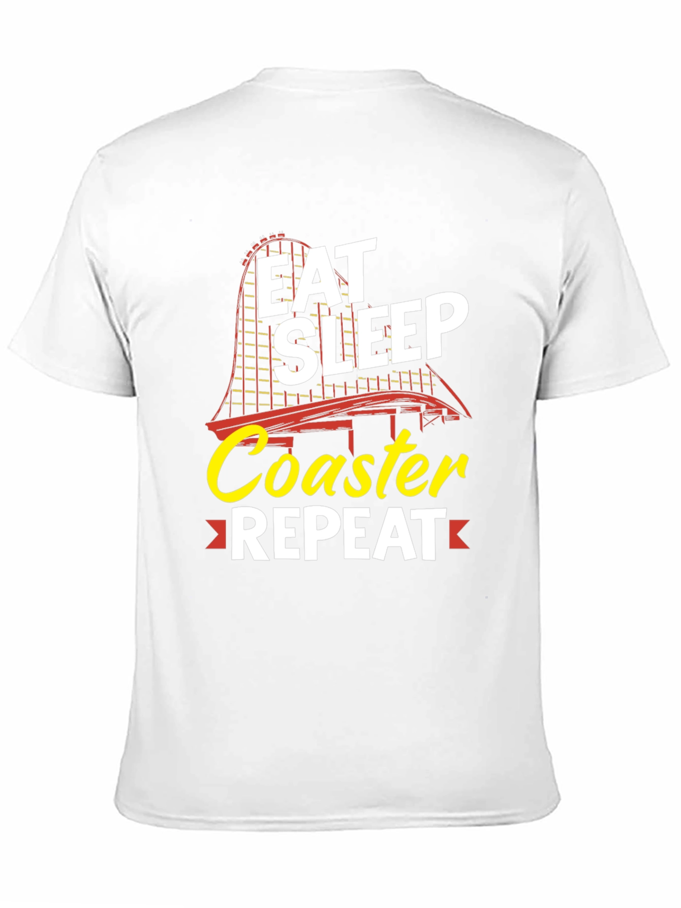 Eat Sleep Coaster Repeat Black Graphic Tee
