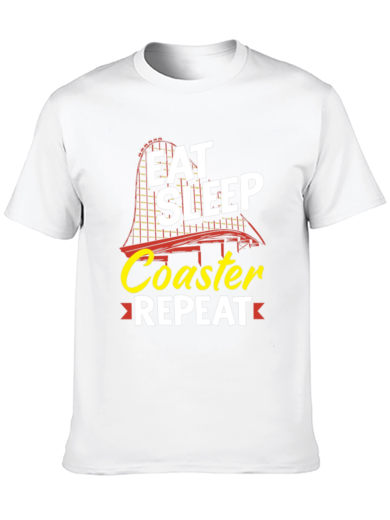Eat Sleep Coaster Repeat Black Graphic Tee