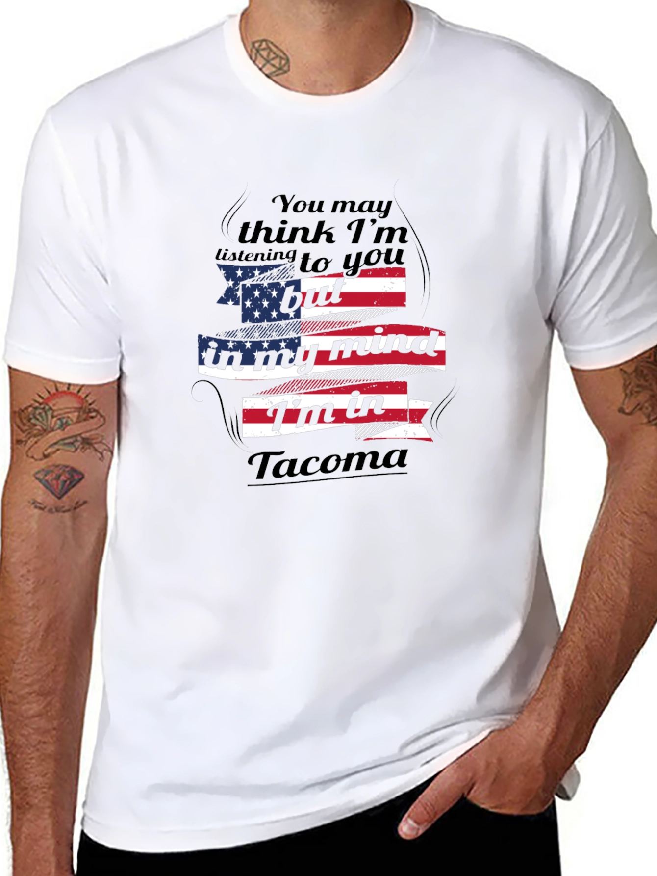Tacoma Mind USA Flag T-Shirt