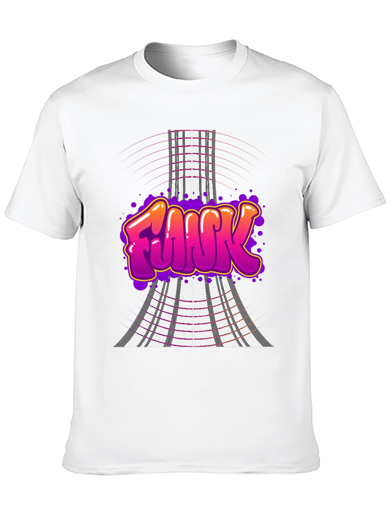 Funky Graffiti Style T-Shirt - Black