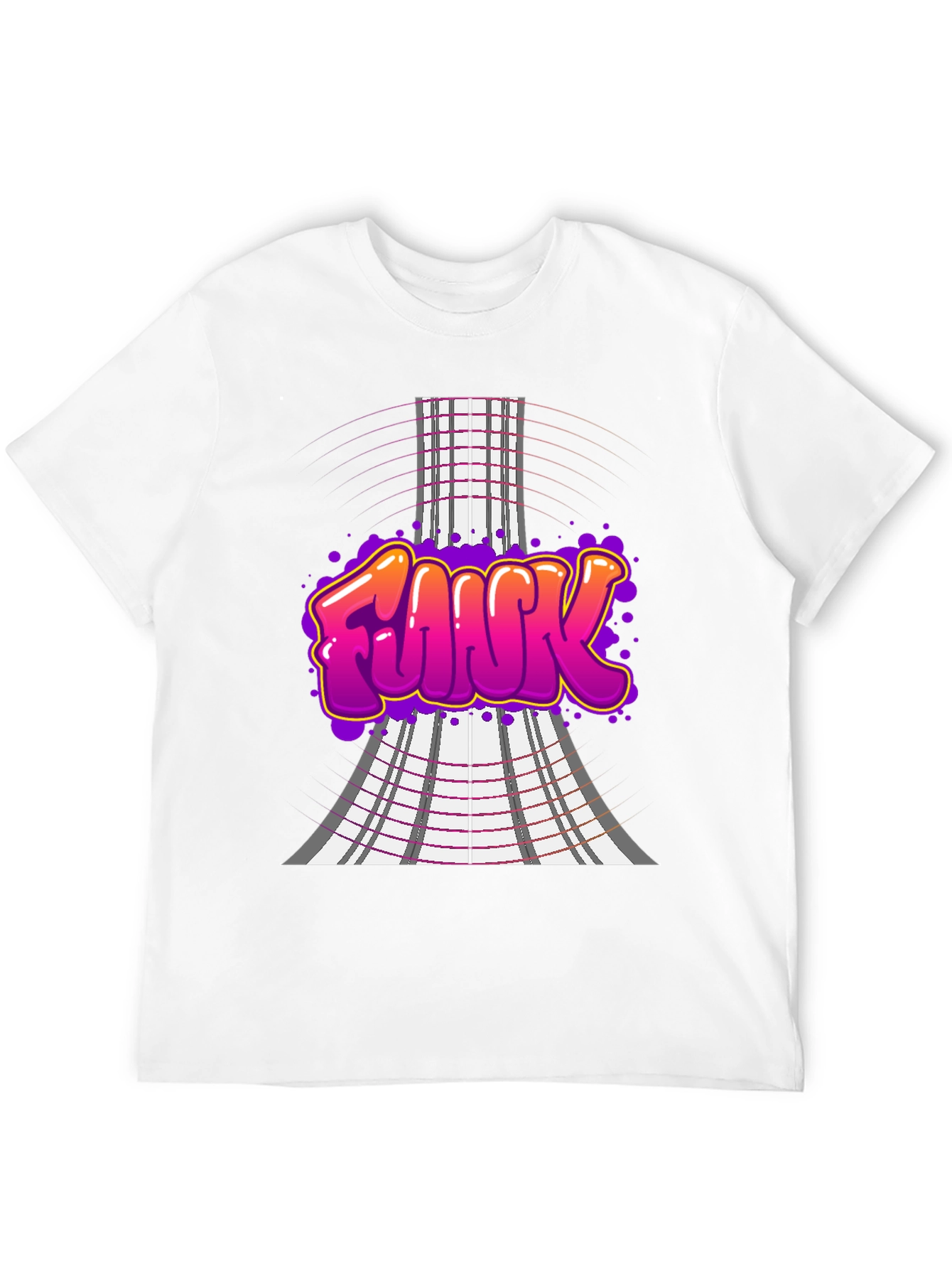 Funky Graffiti Style T-Shirt - Black