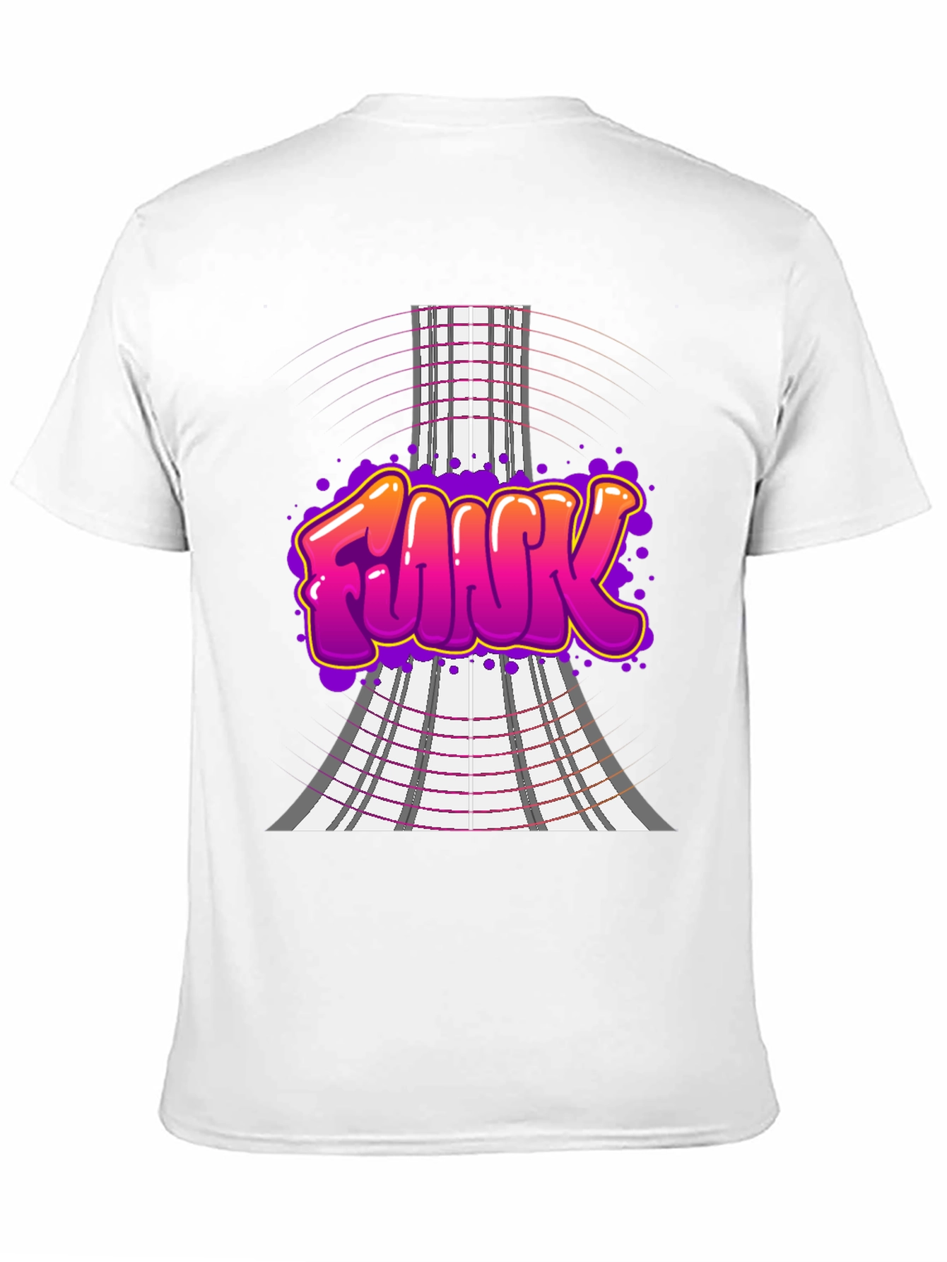 Funky Graffiti Style T-Shirt - Black