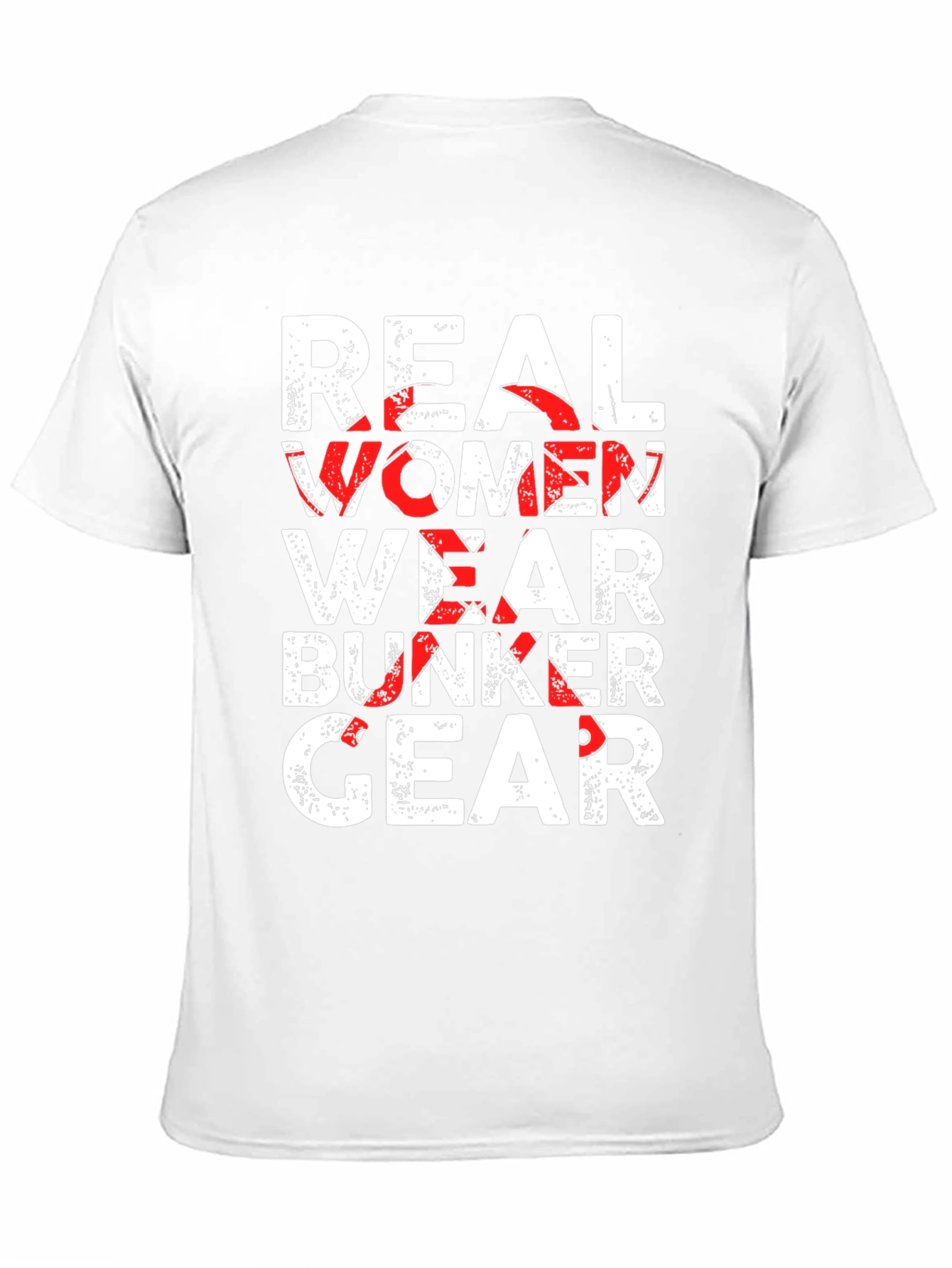 Real Women Wear Bunker Gear T-Shirt - Black
