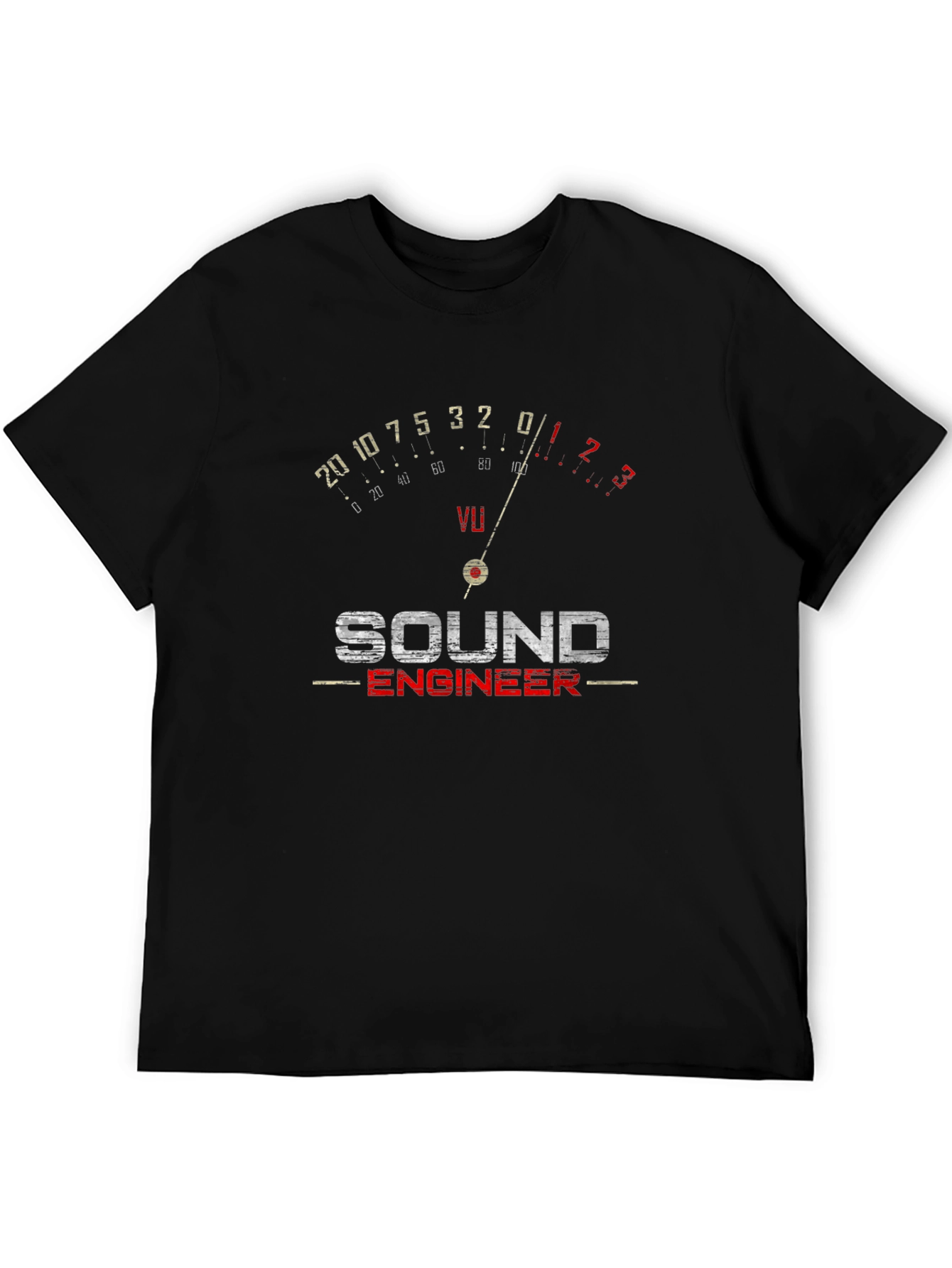 Sound Engineer VU Meter Graphic T-Shirt