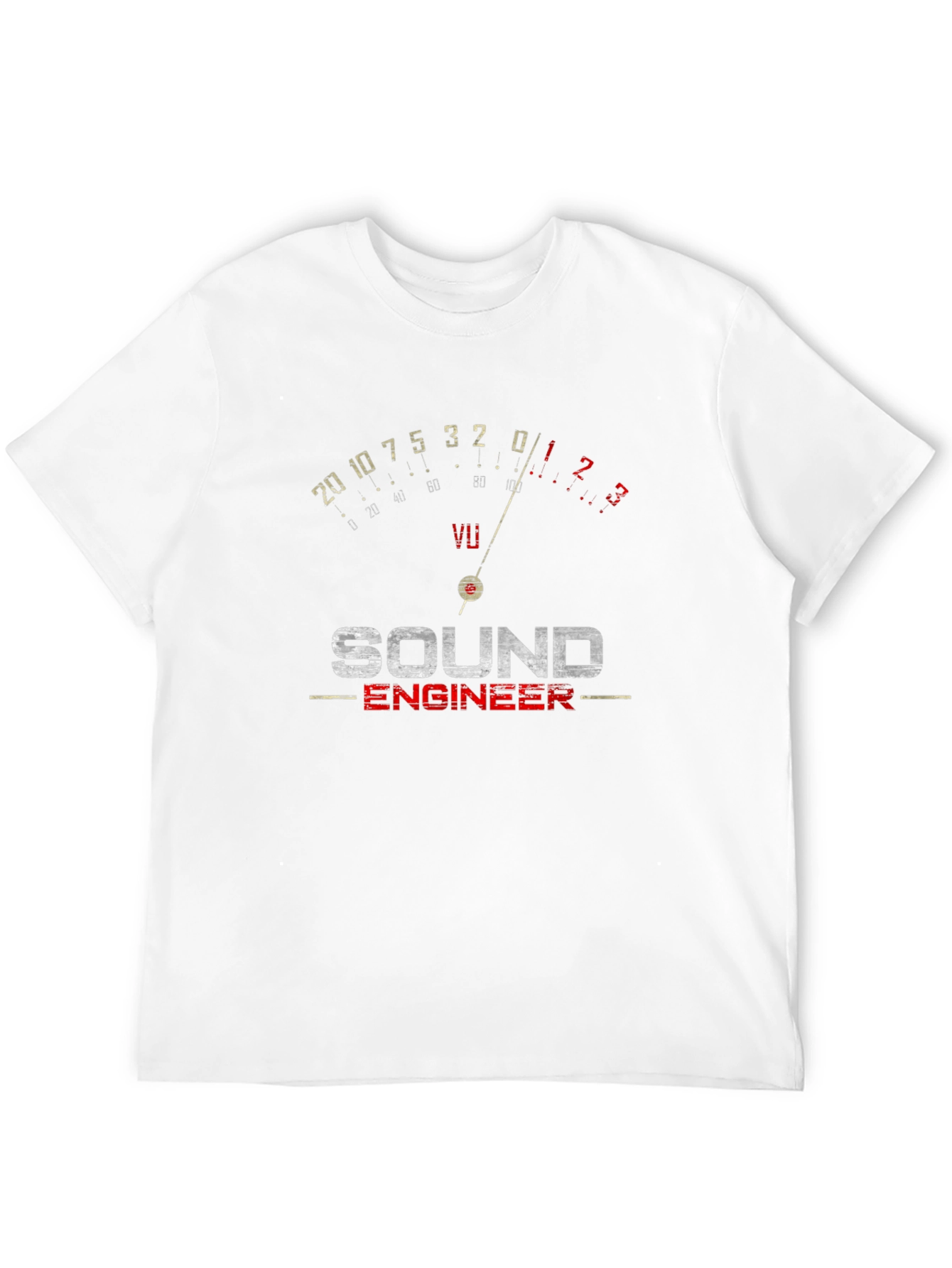 Sound Engineer VU Meter Graphic T-Shirt