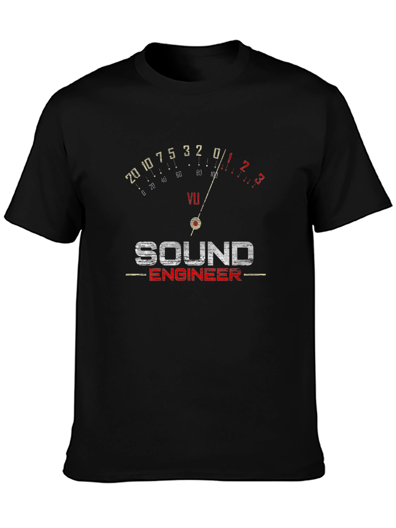 Sound Engineer VU Meter Graphic T-Shirt