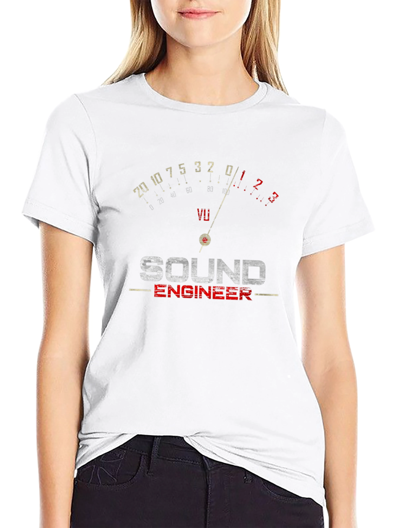 Sound Engineer VU Meter Graphic T-Shirt