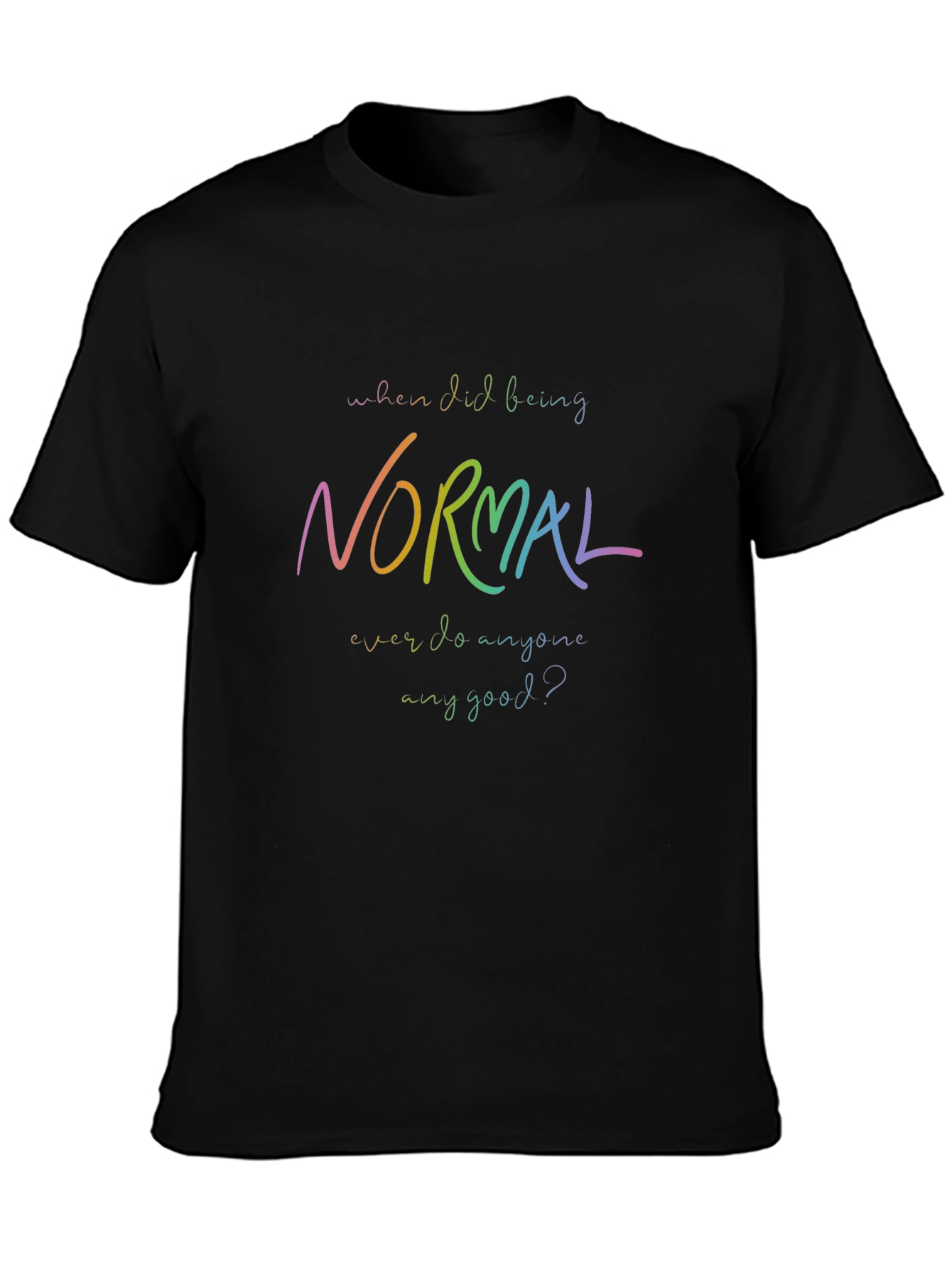 Be Yourself: Rainbow Normal Graphic Tee