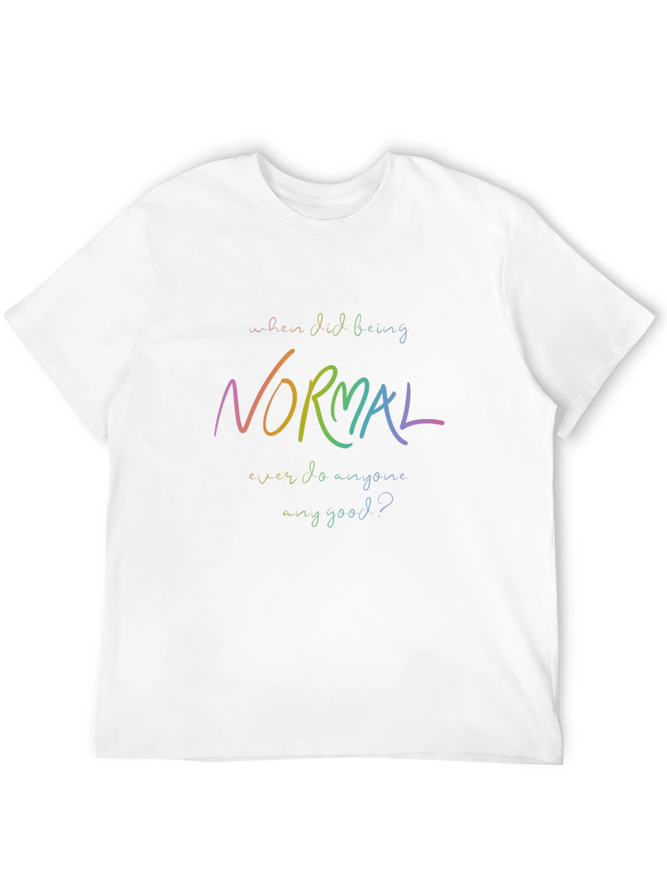 Be Yourself: Rainbow Normal Graphic Tee