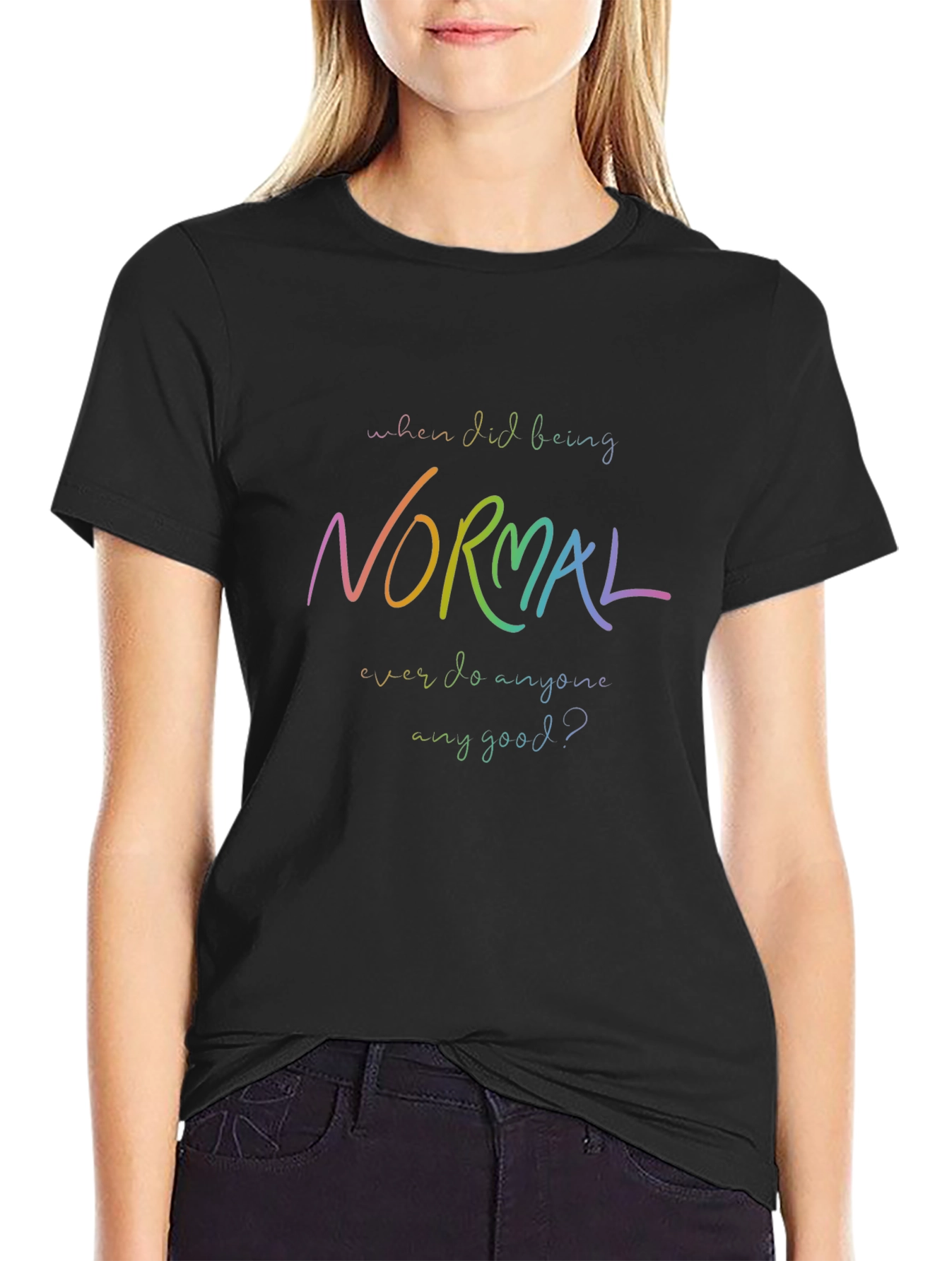 Be Yourself: Rainbow Normal Graphic Tee