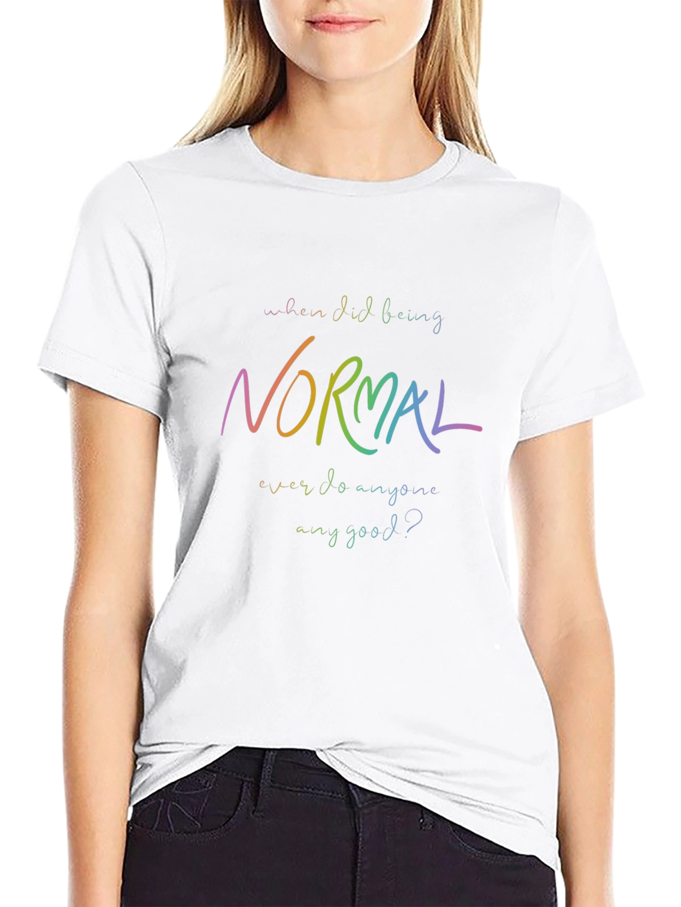 Be Yourself: Rainbow Normal Graphic Tee