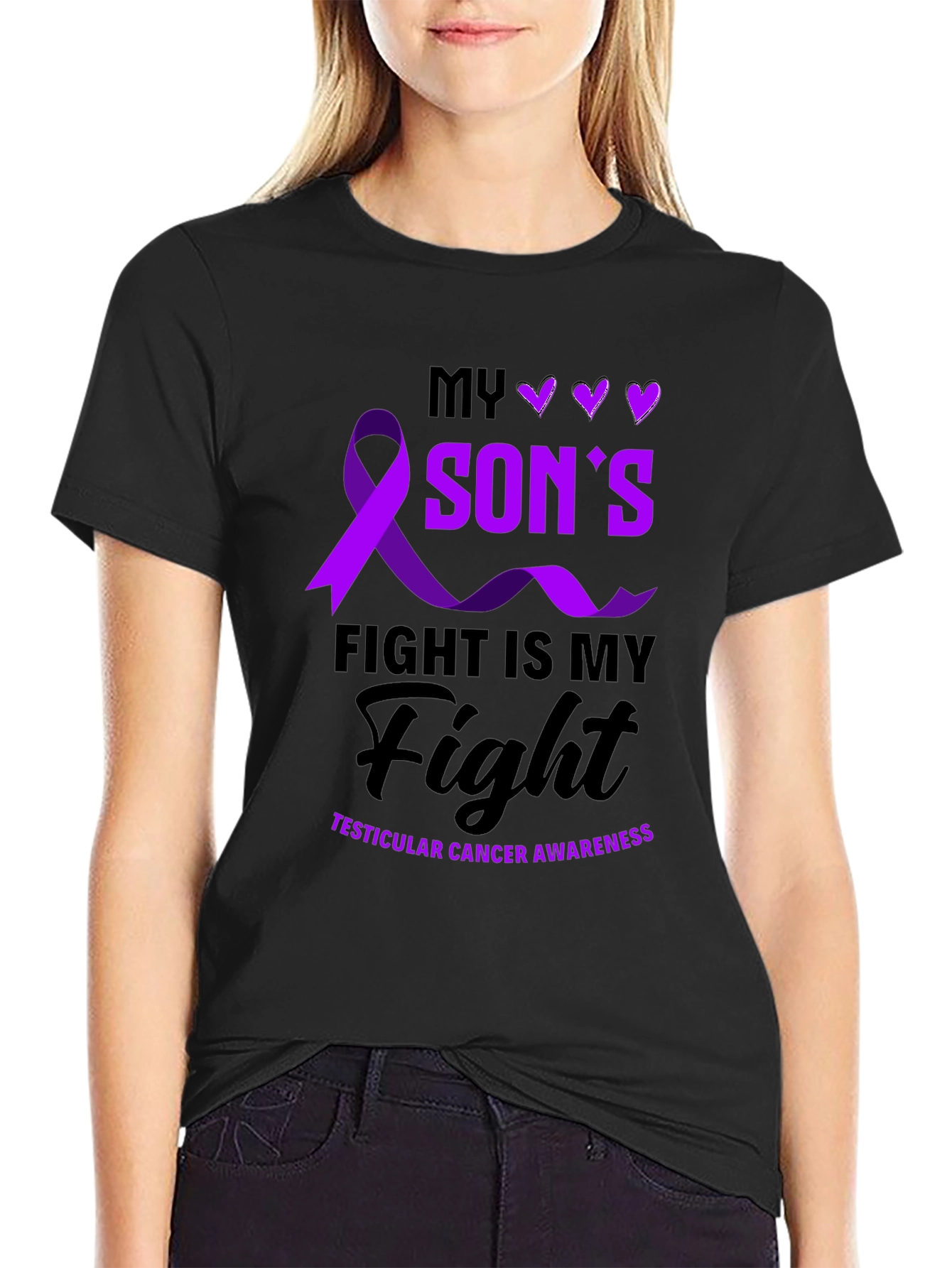 My Sons Fight Testicular Cancer Awareness T-Shirt