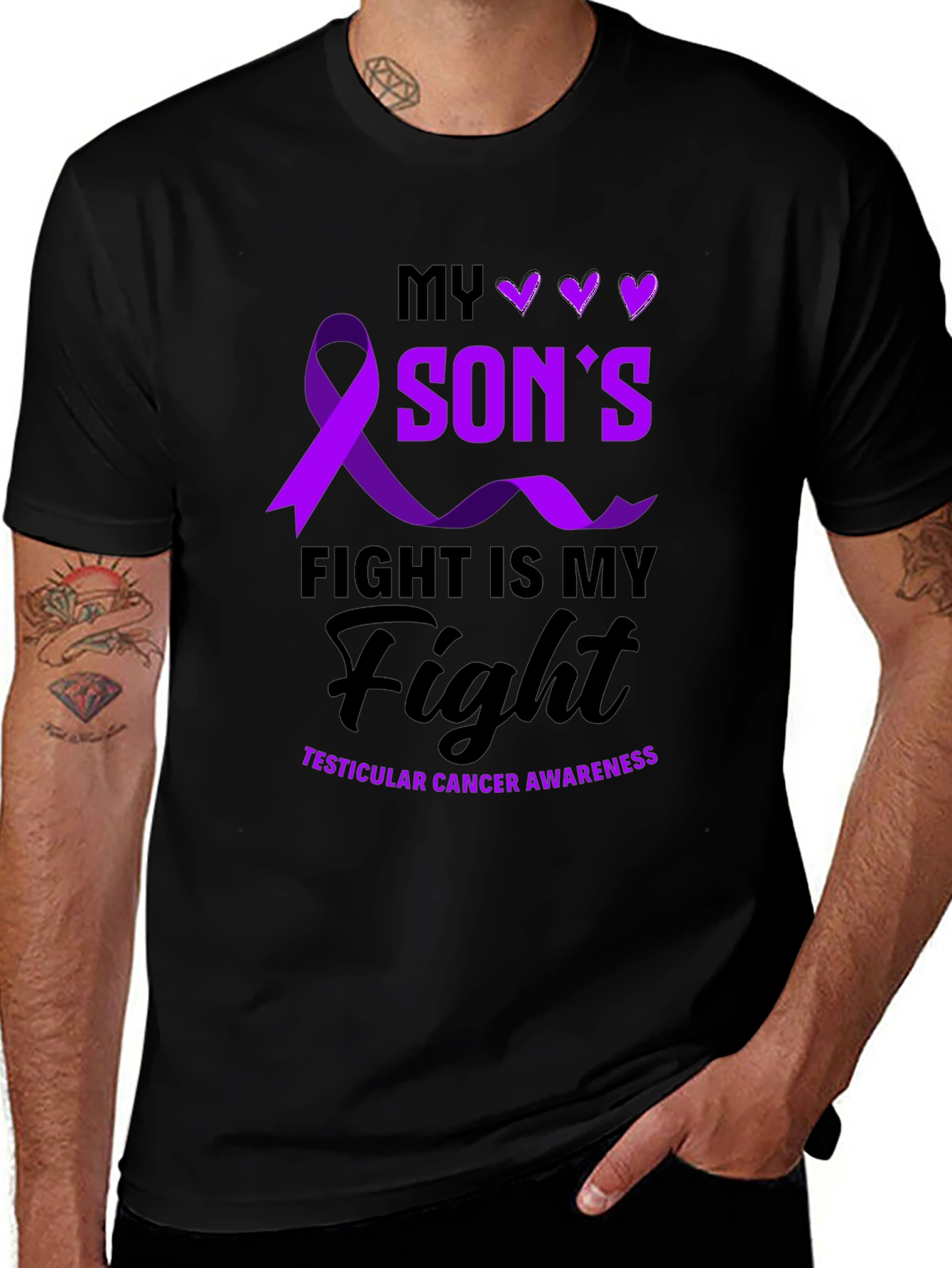 My Sons Fight Testicular Cancer Awareness T-Shirt