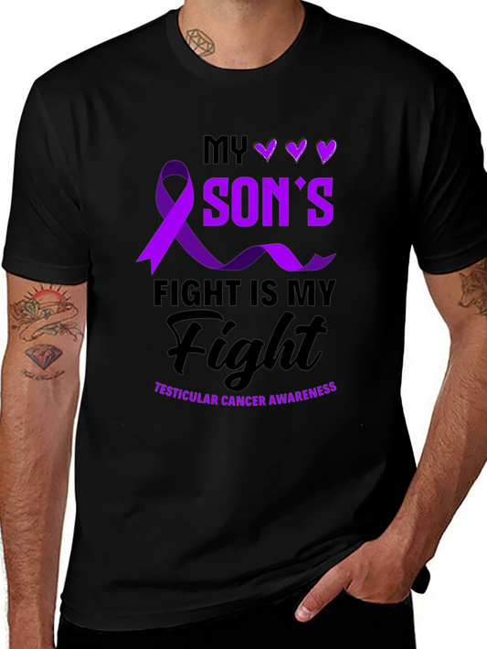 My Sons Fight Testicular Cancer Awareness T-Shirt