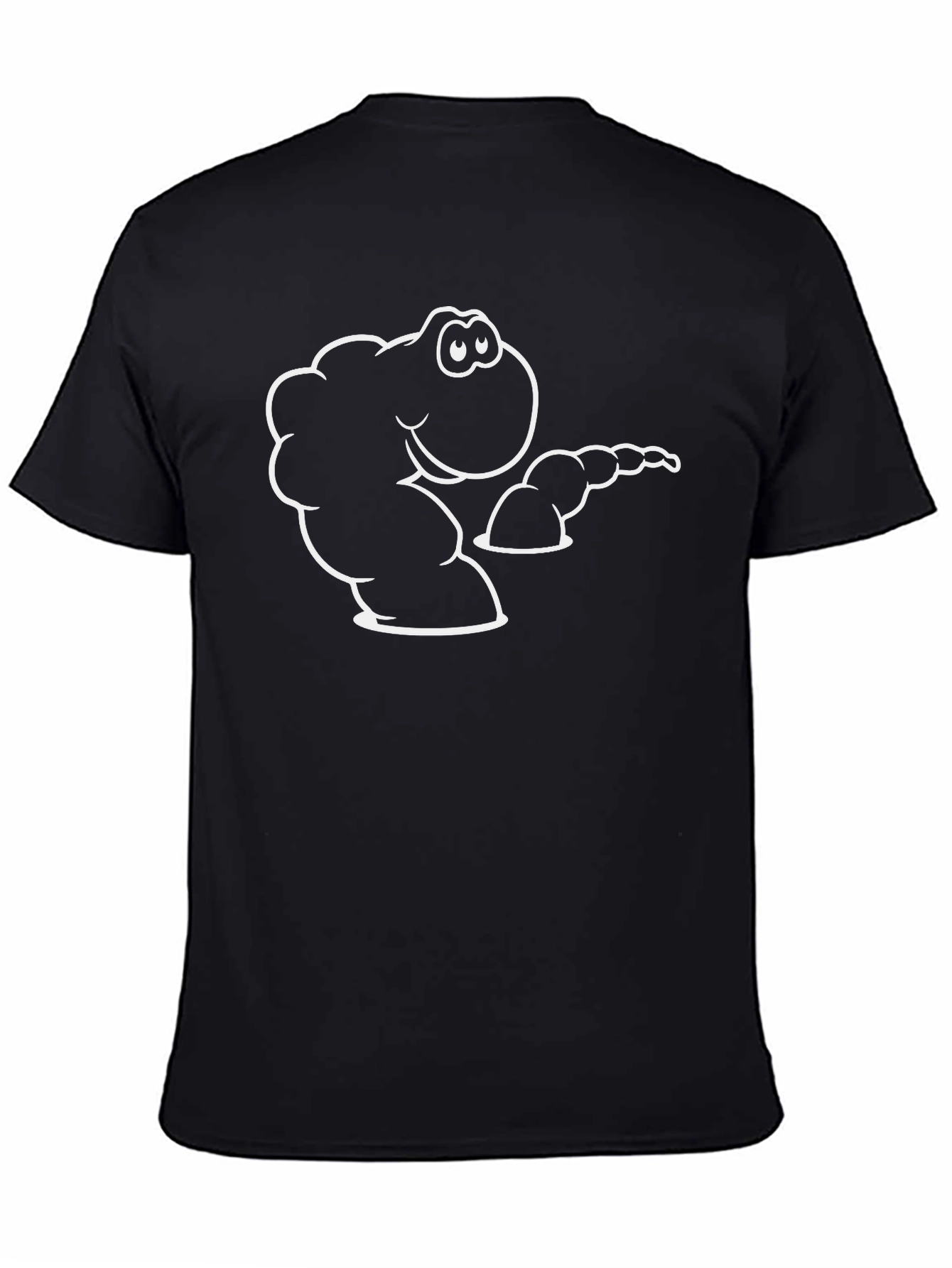 Cartoon Worm Graphic T-Shirt