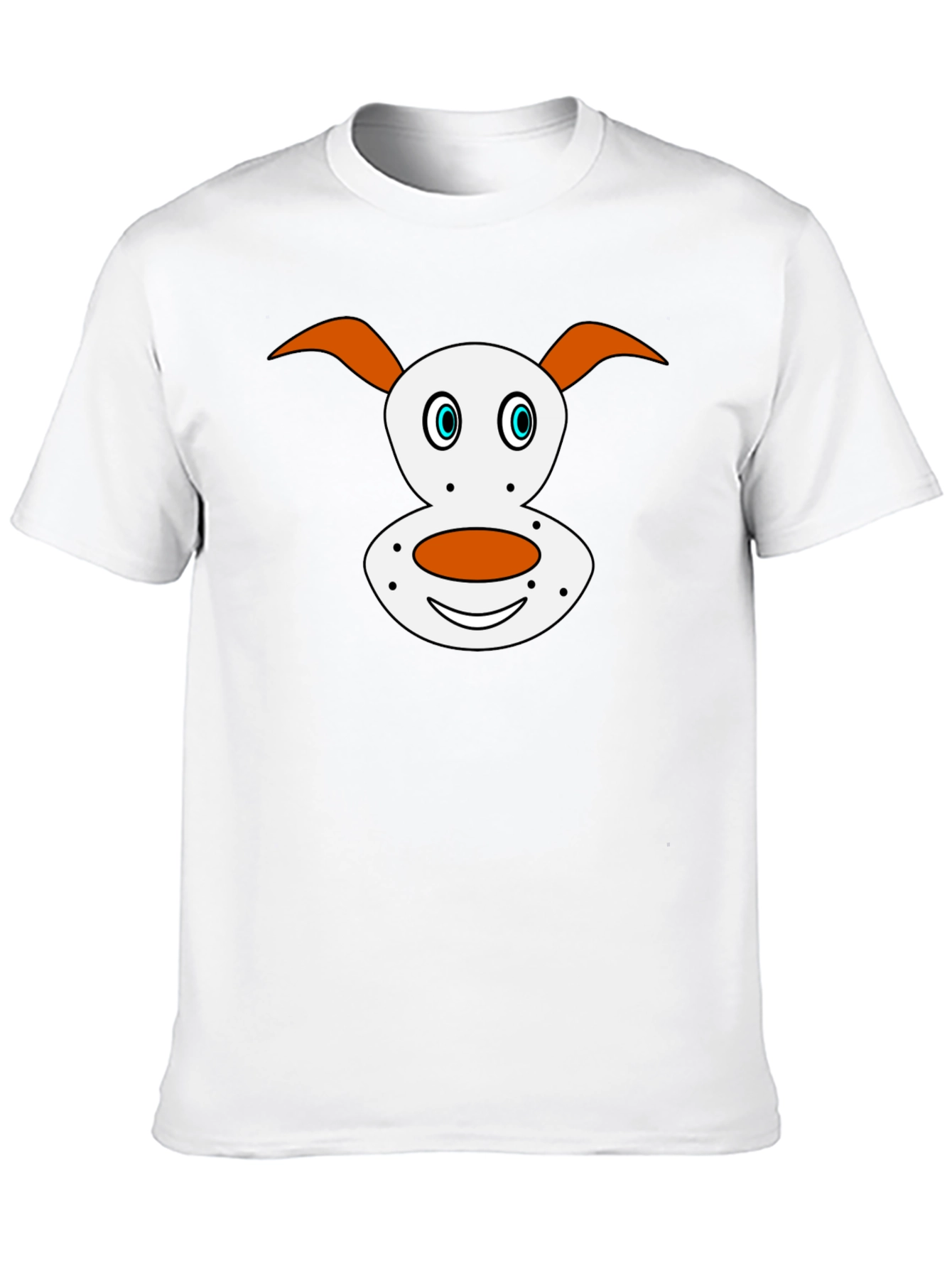 Cartoon Dog Face T-Shirt | Cute Dog Graphic Tee | Funny Dog Lover Shirt | Dog Lover Gift | Free Shipping $50+