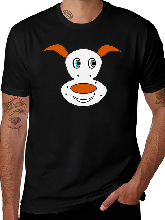 Cartoon Dog Face T-Shirt | Cute Dog Graphic Tee | Funny Dog Lover Shirt | Dog Lover Gift | Free Shipping $50+