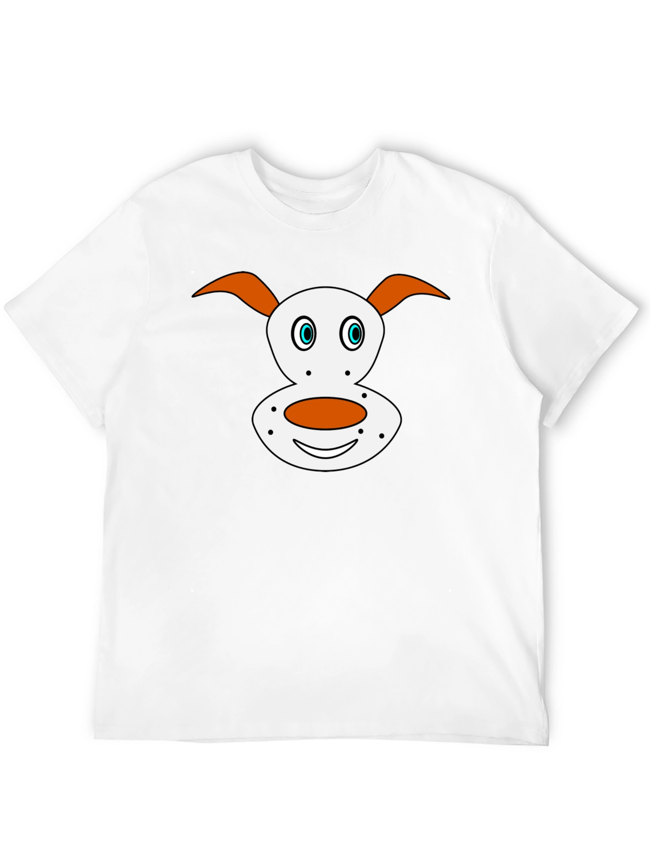 Cartoon Dog Face T-Shirt | Cute Dog Graphic Tee | Funny Dog Lover Shirt | Dog Lover Gift | Free Shipping $50+