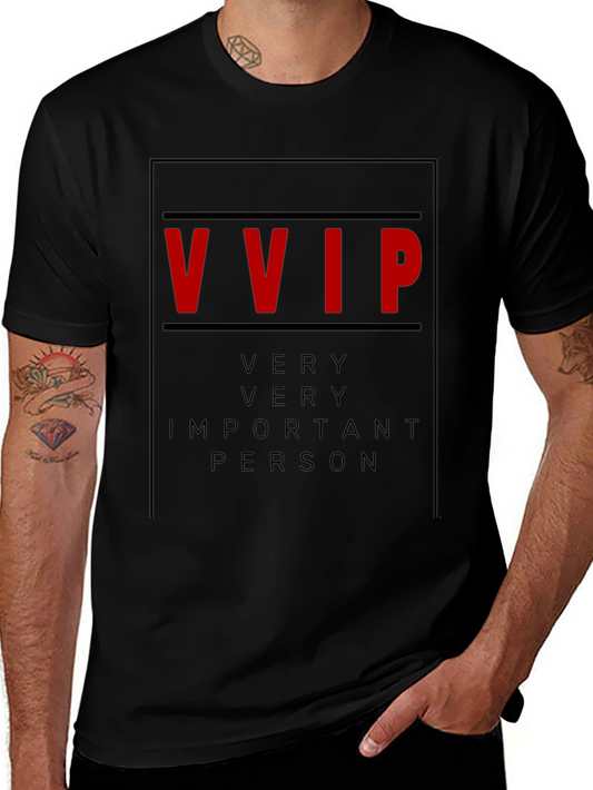 VVIP Graphic Tee - Very Important Person - Black