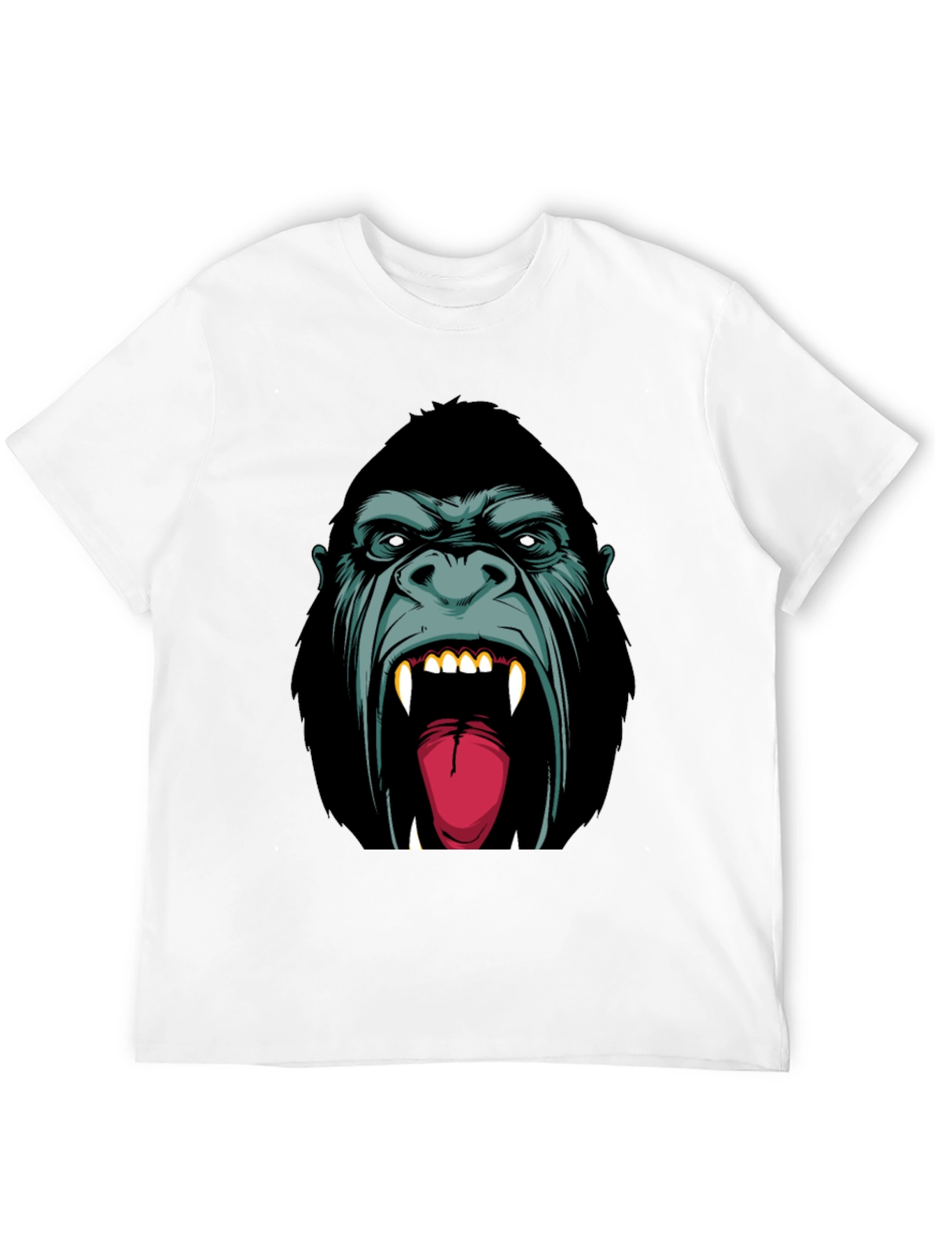 Ferocious Gorilla Graphic Tee - Black Cotton