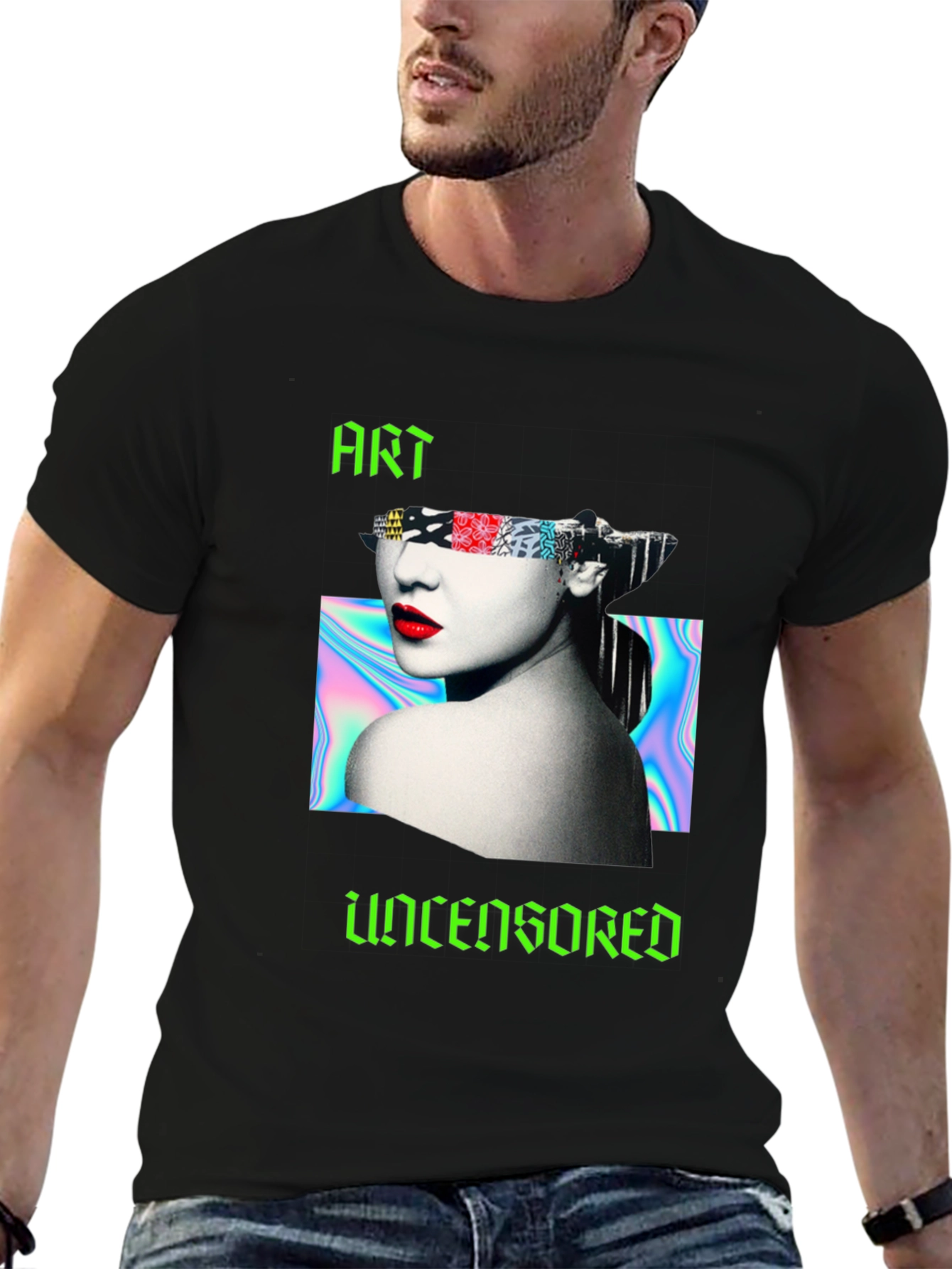 Edgy Art Uncensored Graphic Tee - Unisex