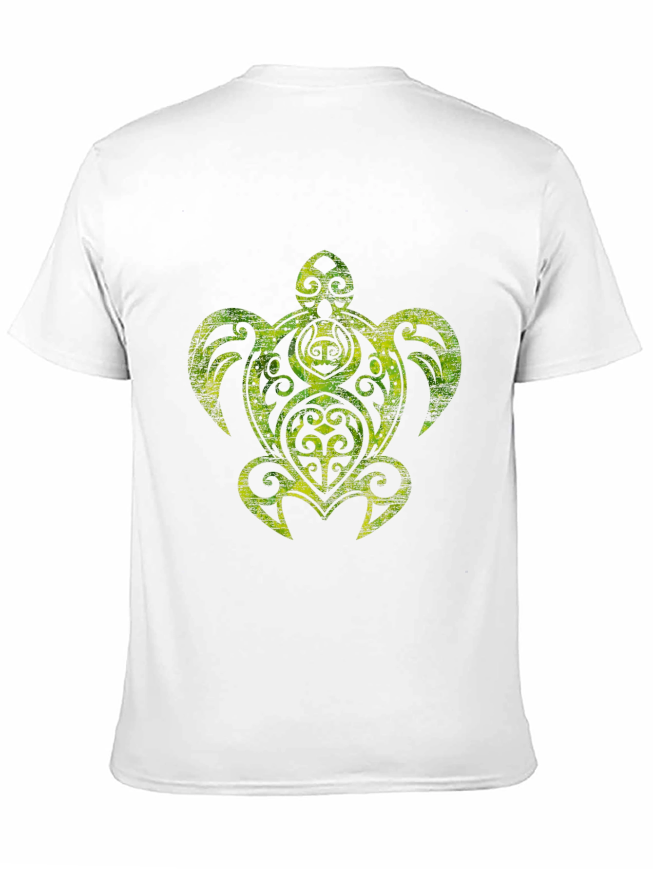 Tribal Turtle Graphic Black T-Shirt