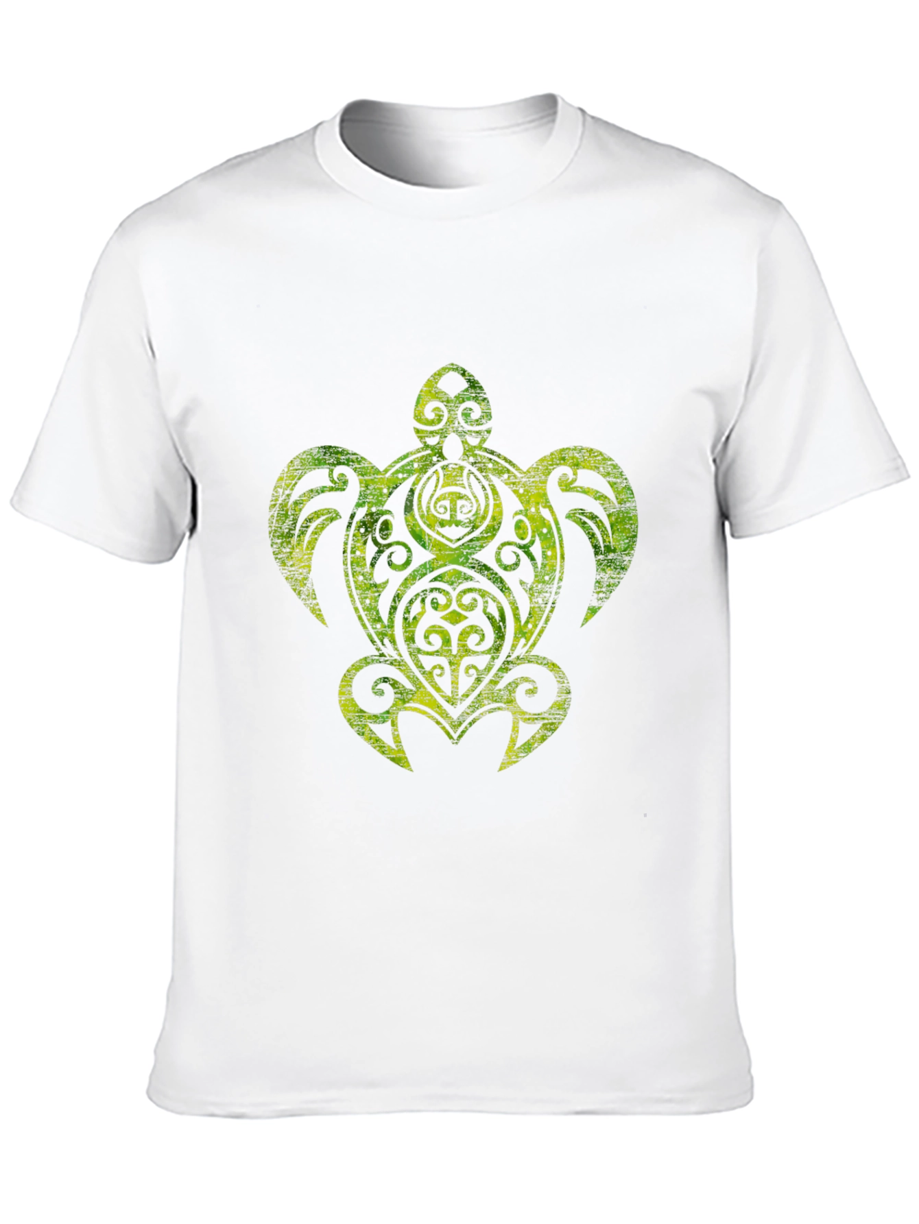 Tribal Turtle Graphic Black T-Shirt