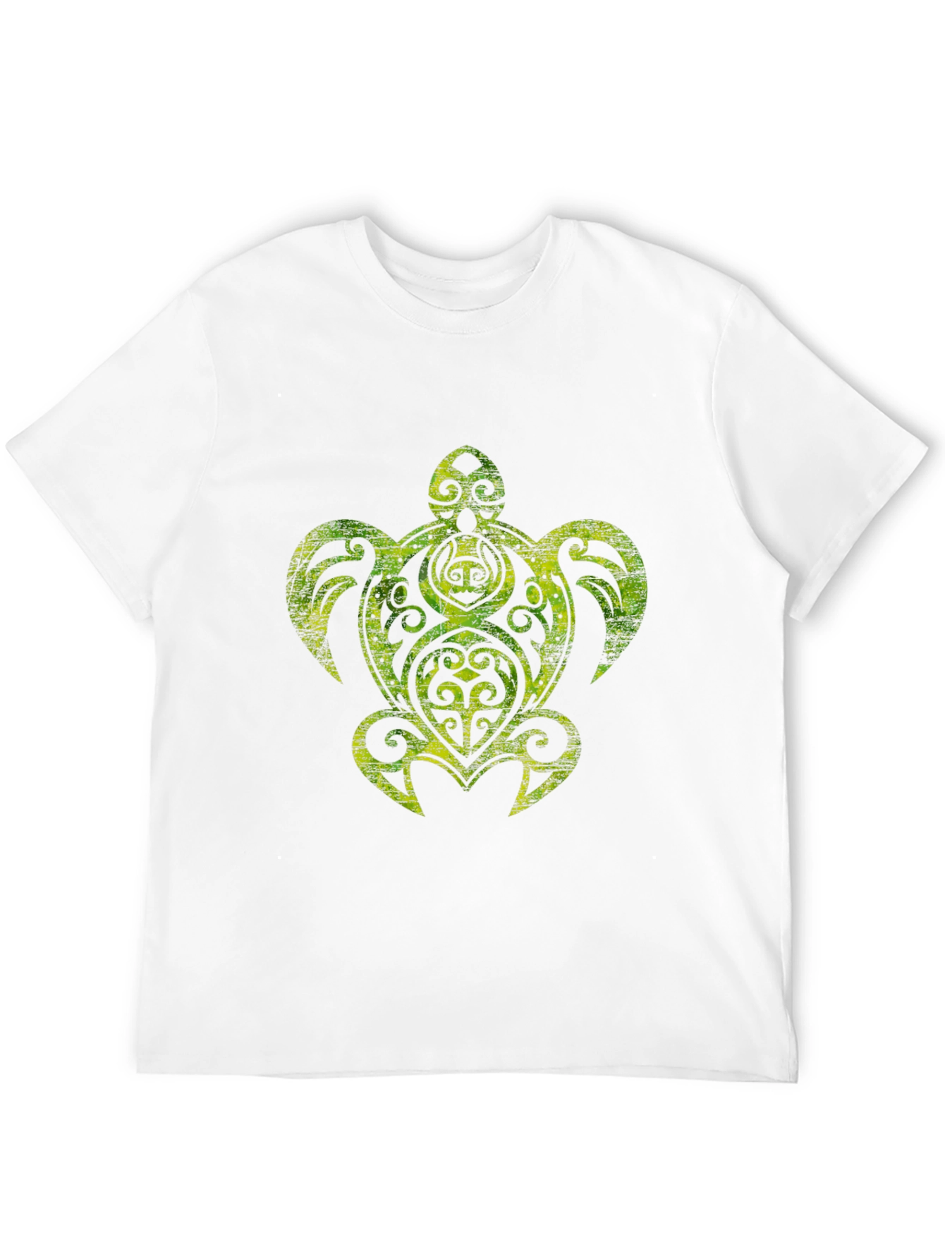 Tribal Turtle Graphic Black T-Shirt