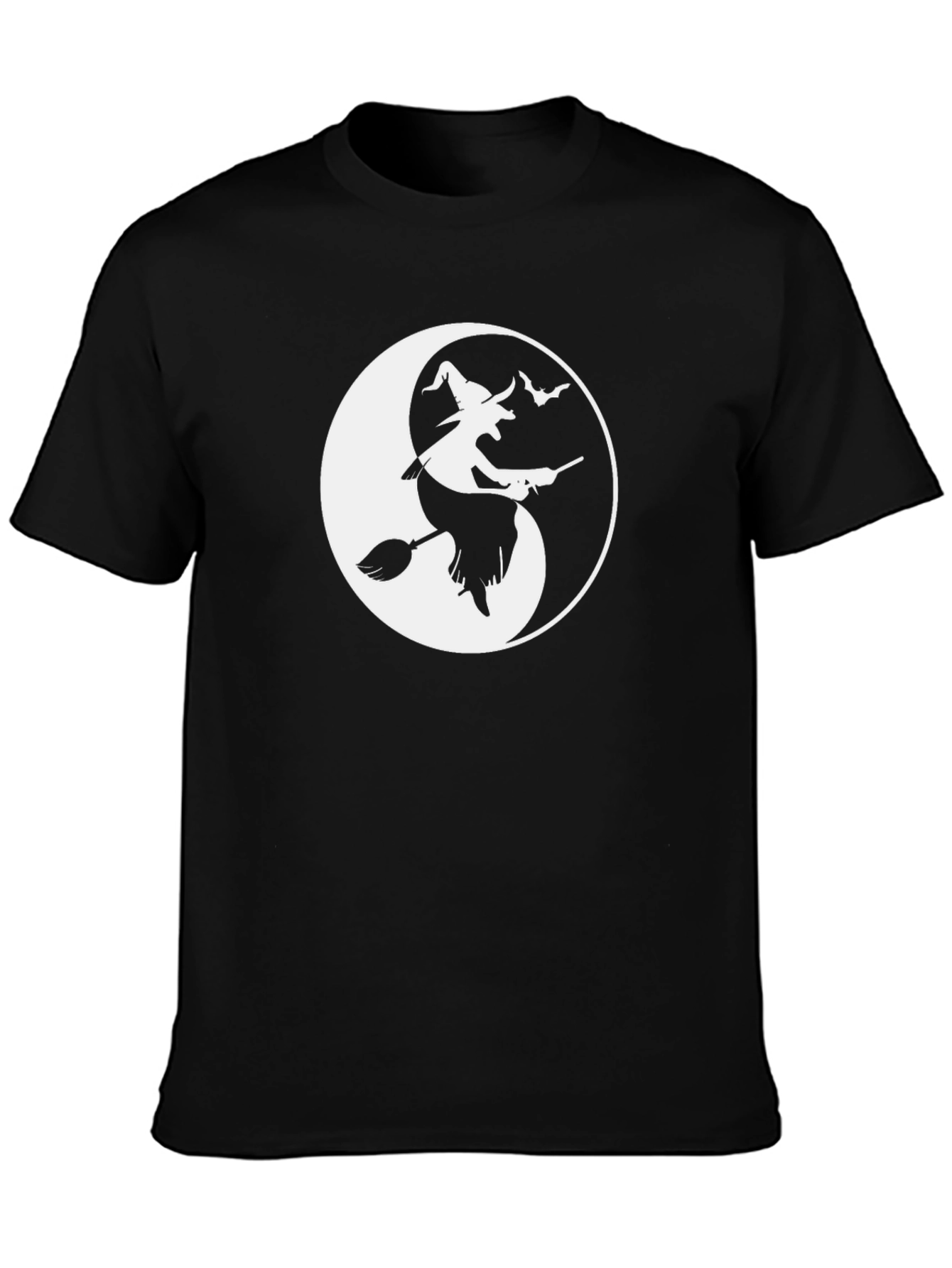 Witch Yin Yang Graphic Tee - Halloween Shirt