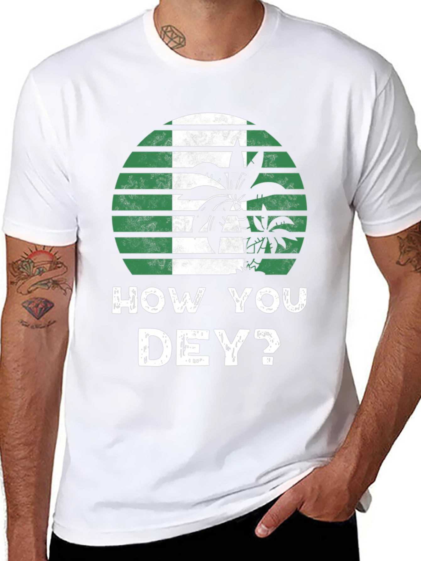 How You Dey? Nigeria Flag T-Shirt