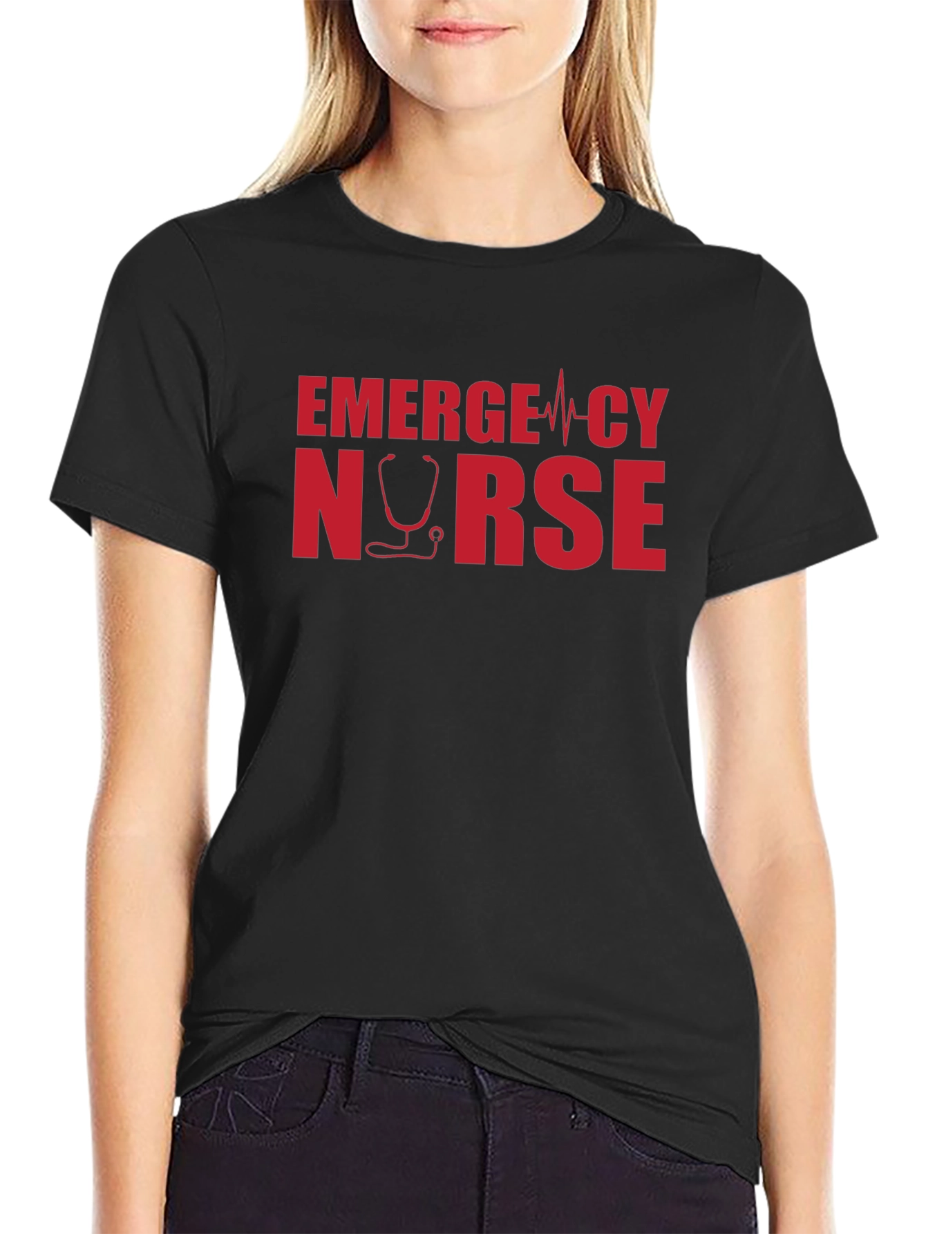 Emergency Nurse Graphic Tee - Medical Hero T-Shirt