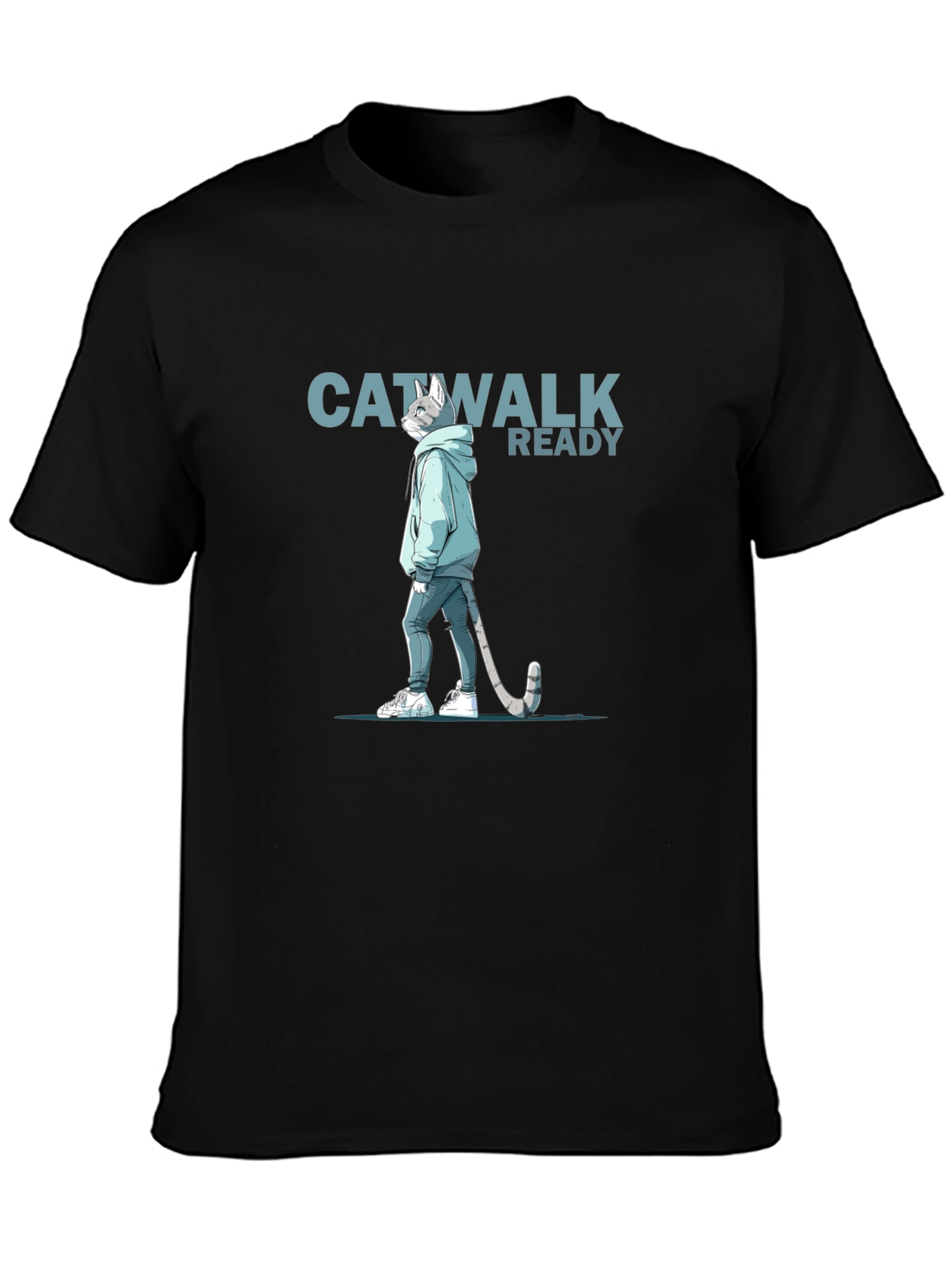 Catwalk Ready T-Shirt - Cool Cat Design