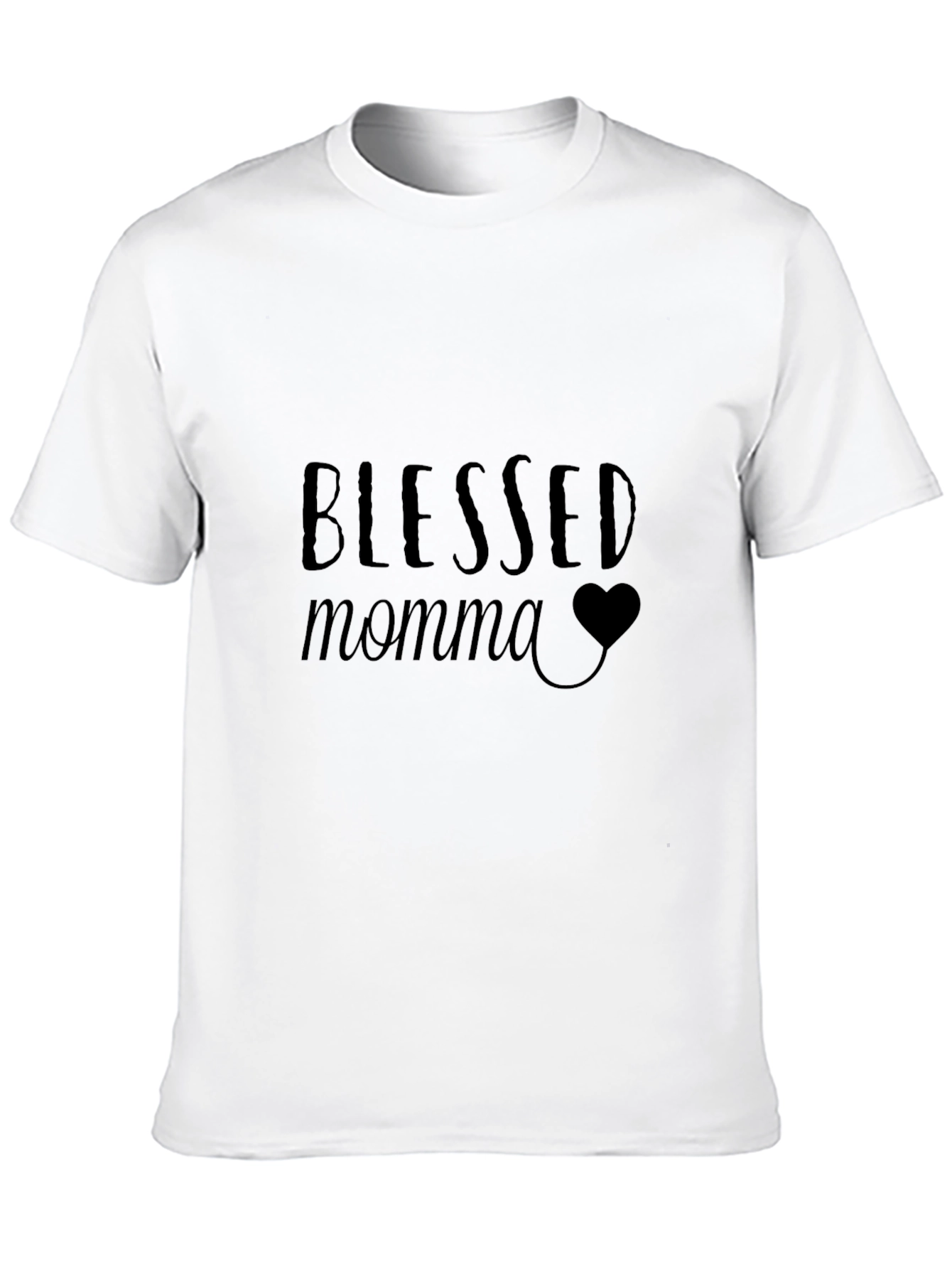 Blessed Momma Black T-Shirt