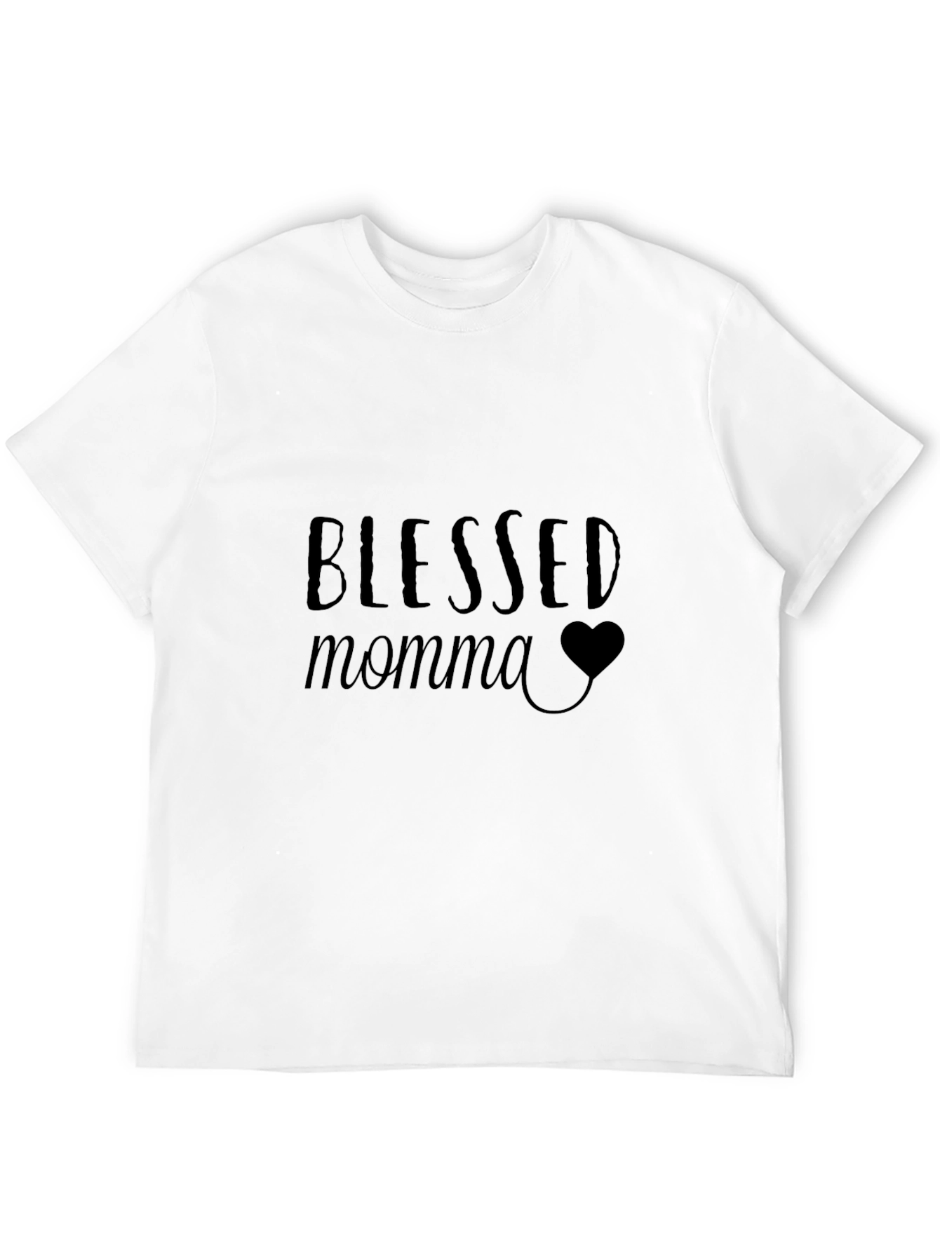 Blessed Momma Black T-Shirt