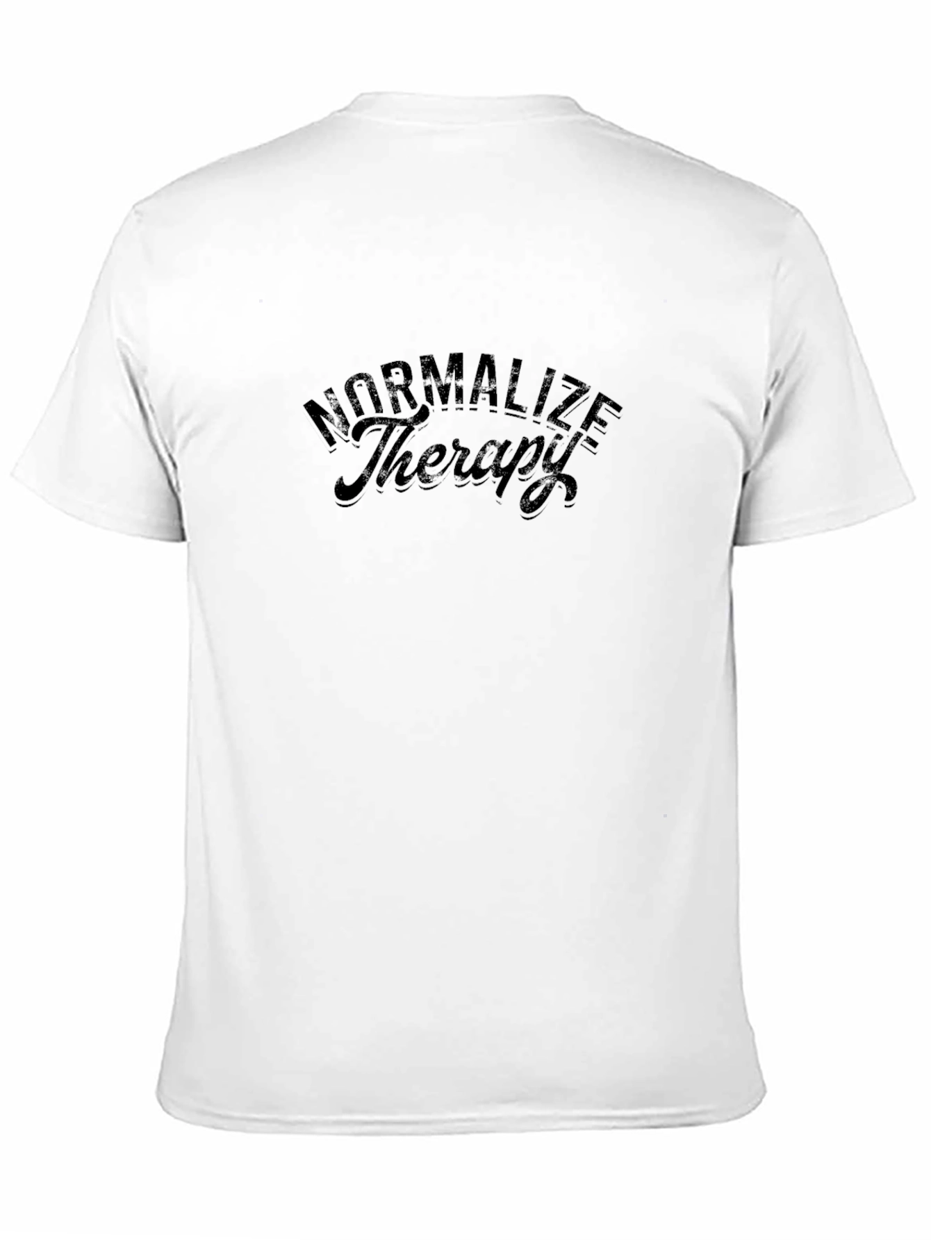 Normalize Therapy Black Graphic Tee