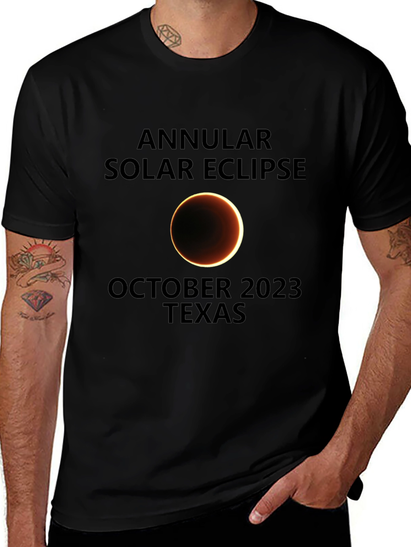 Annular Solar Eclipse October 2023 Texas T-Shirt