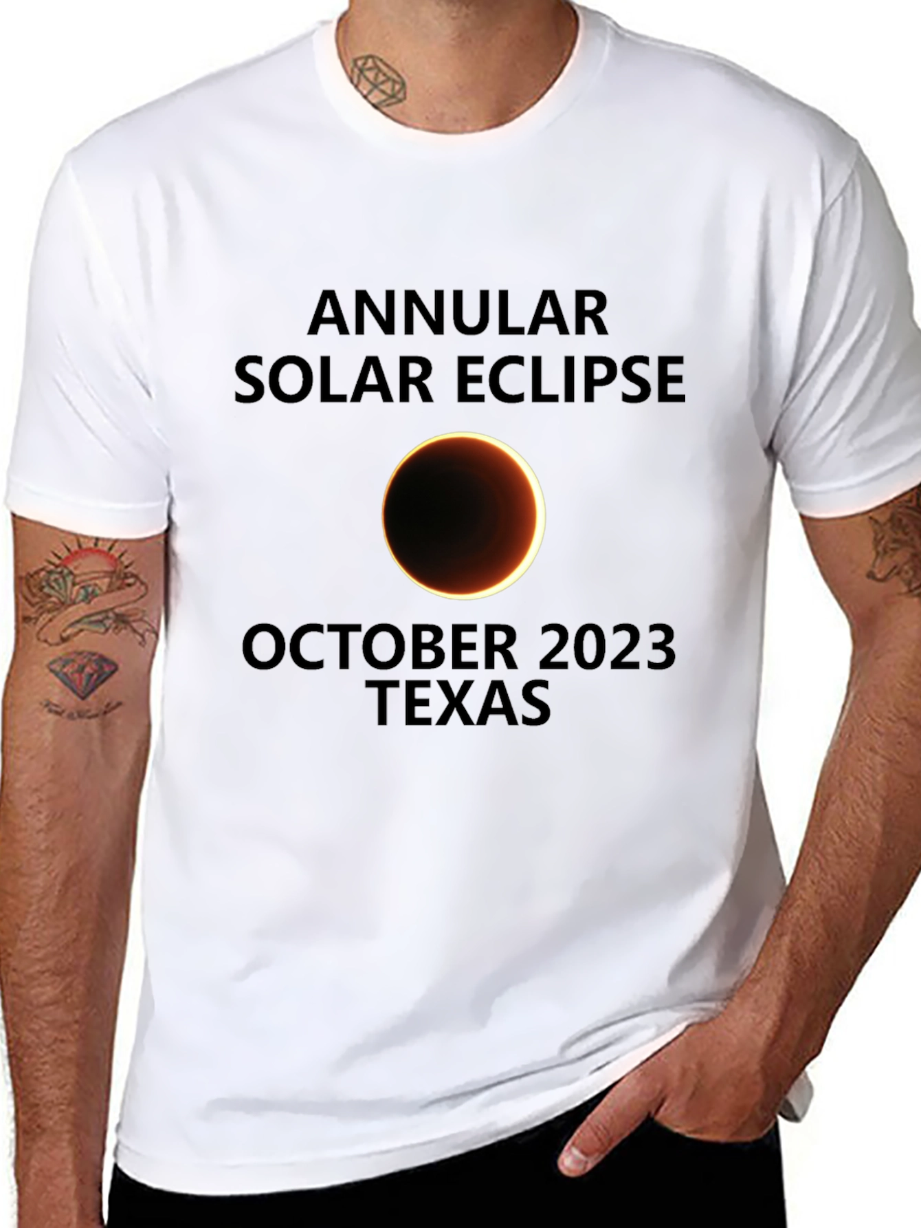 Annular Solar Eclipse October 2023 Texas T-Shirt
