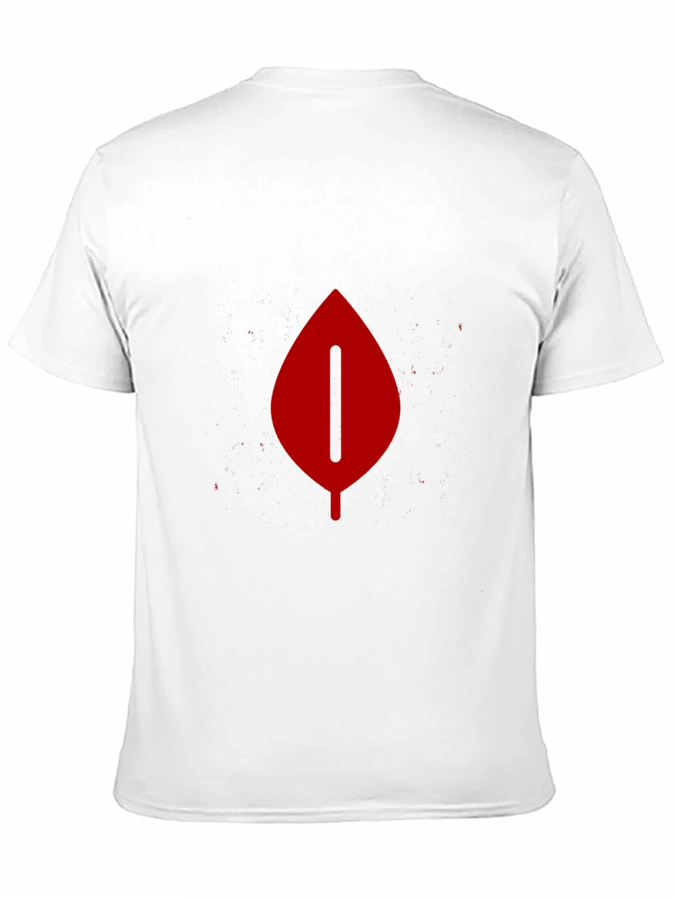 Modern Leaf Graphic Tee - Bold Black T-Shirt