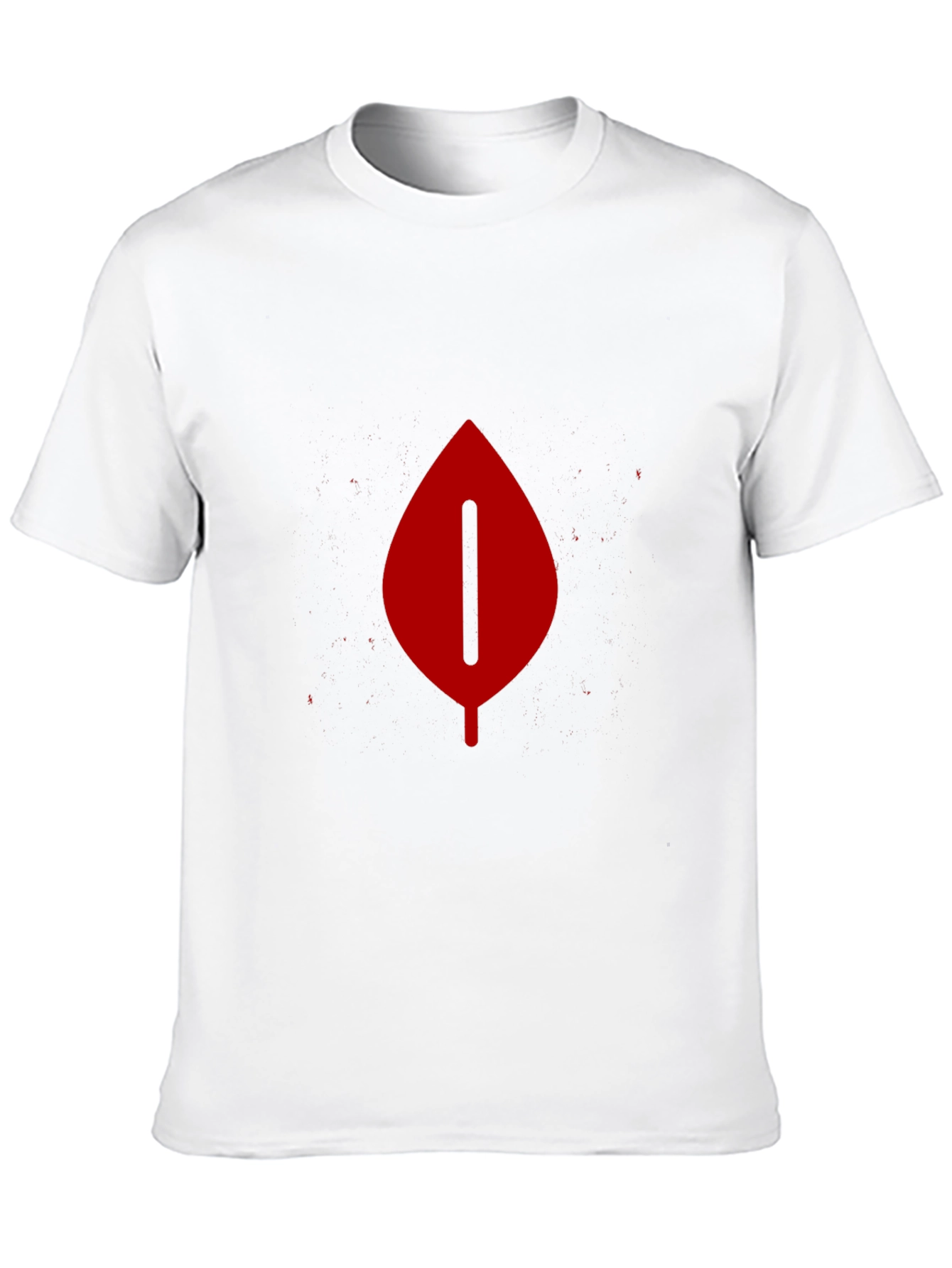 Modern Leaf Graphic Tee - Bold Black T-Shirt