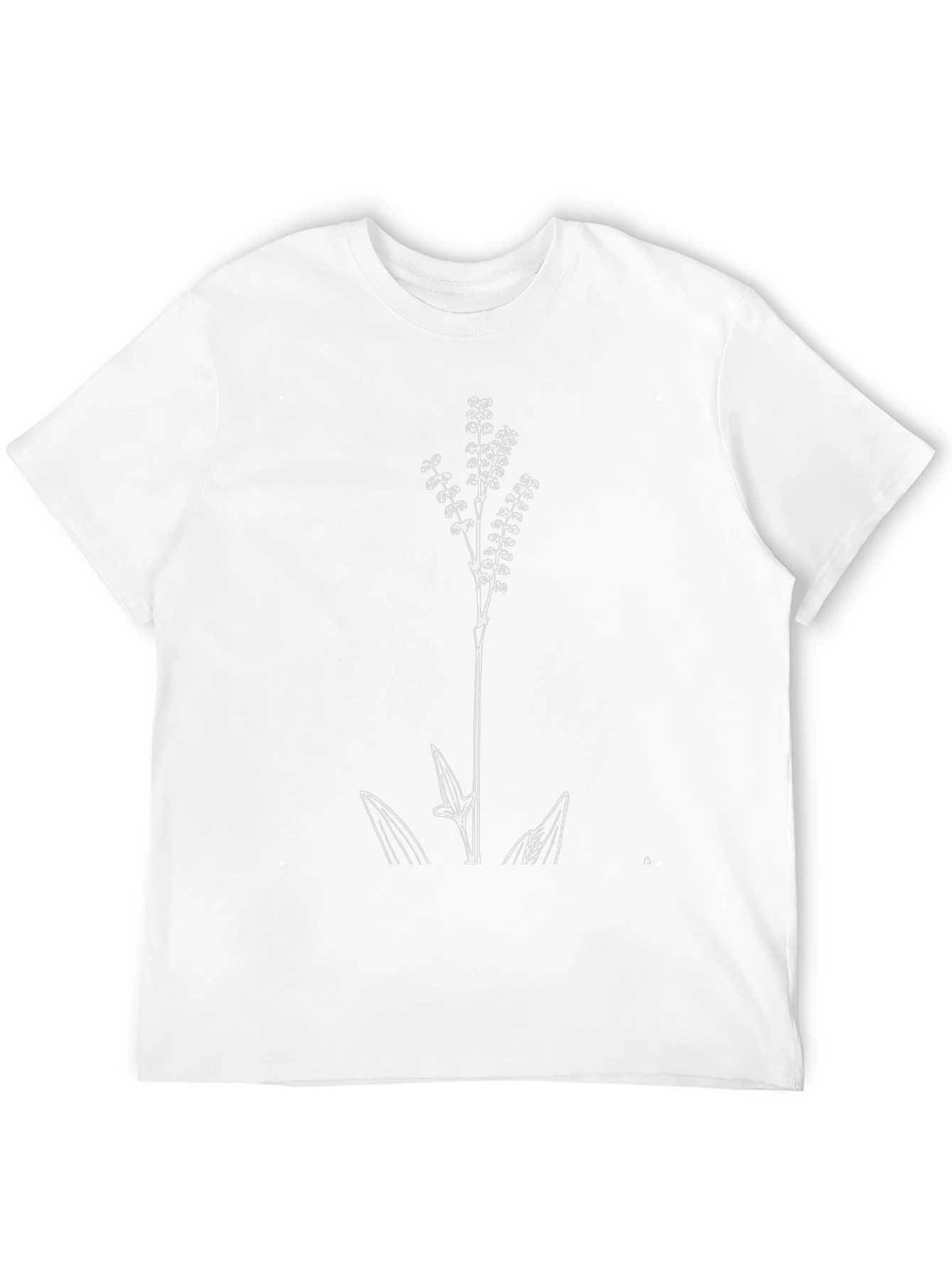 Botanical Print Black T-Shirt