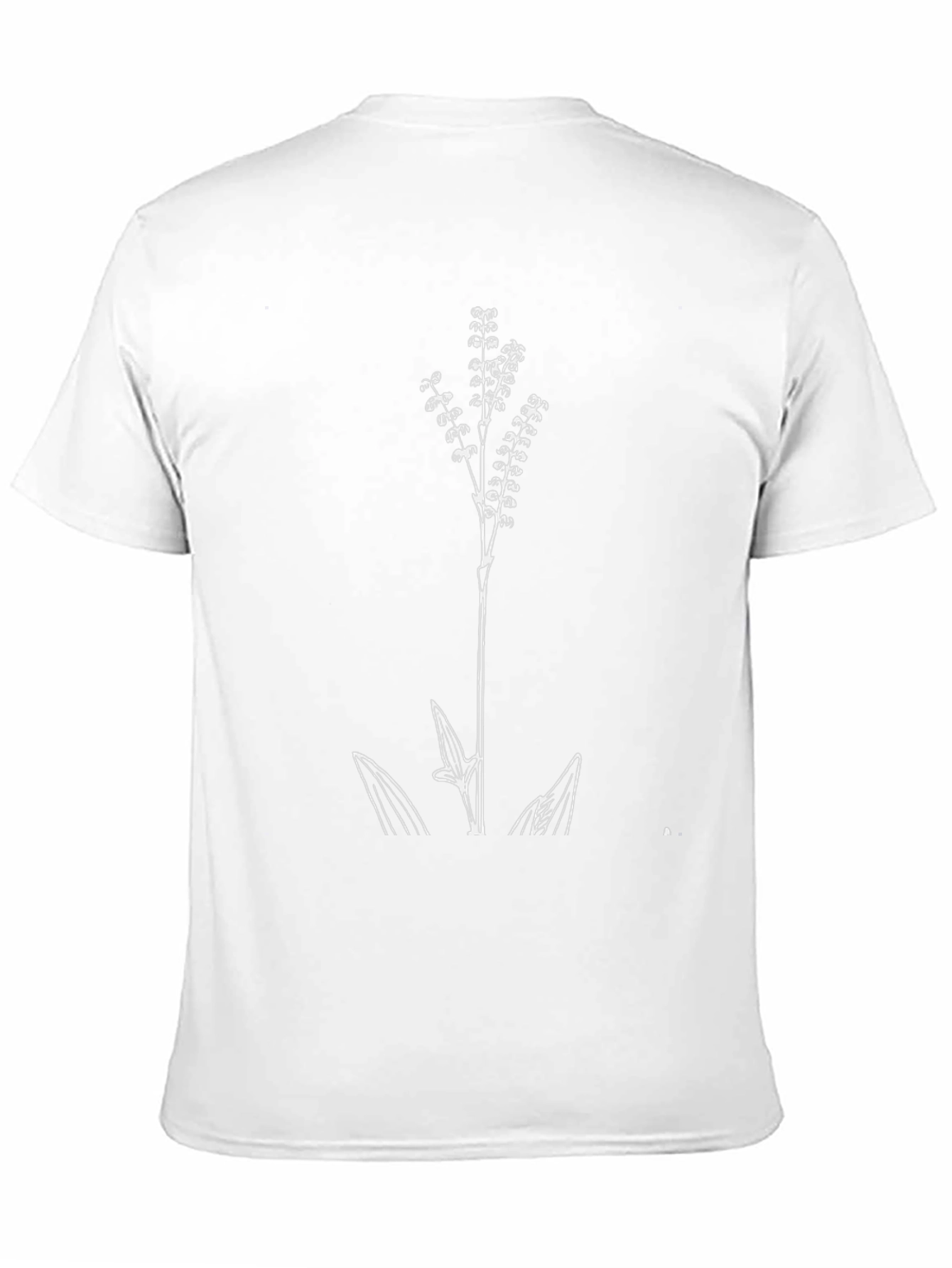 Botanical Print Black T-Shirt