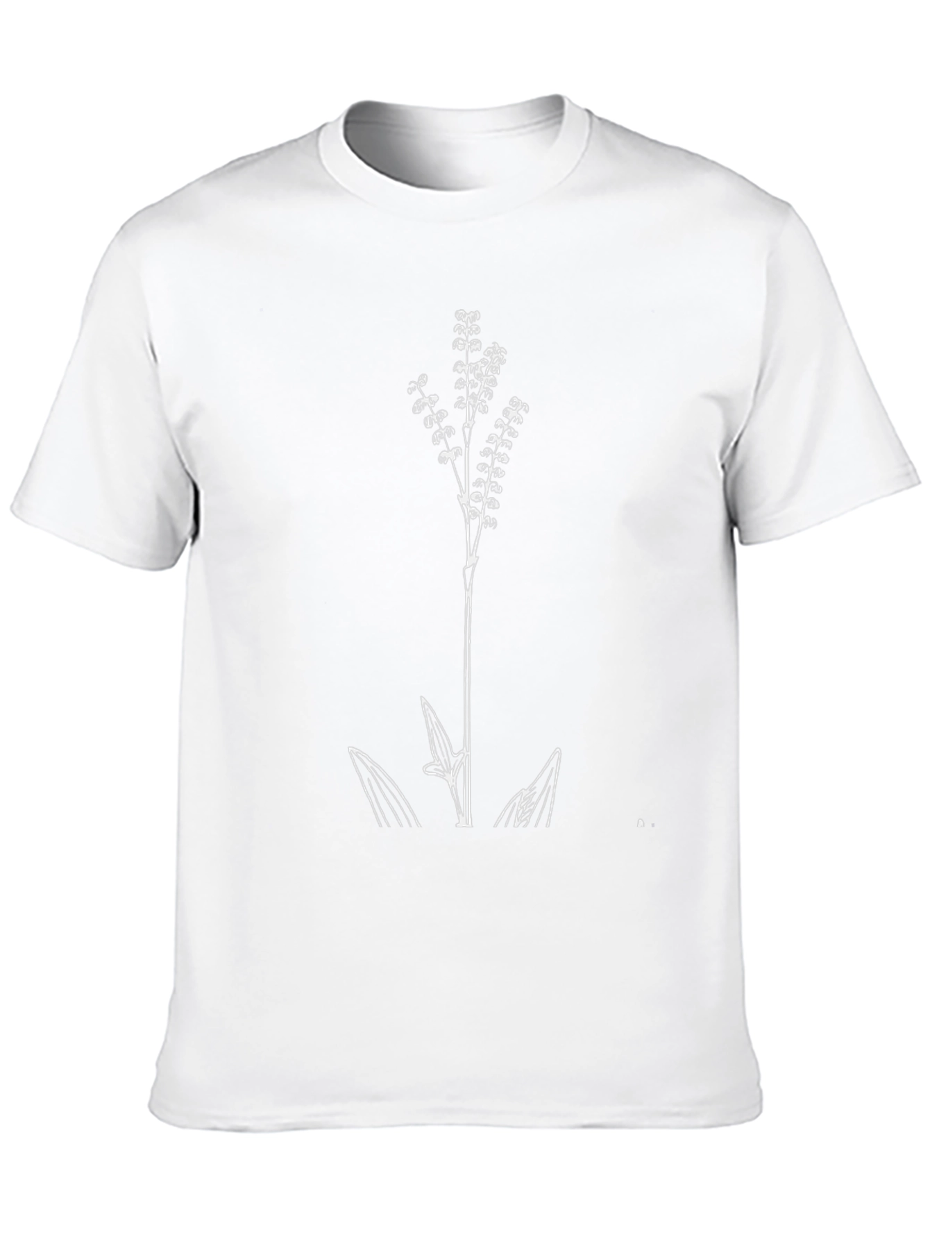 Botanical Print Black T-Shirt