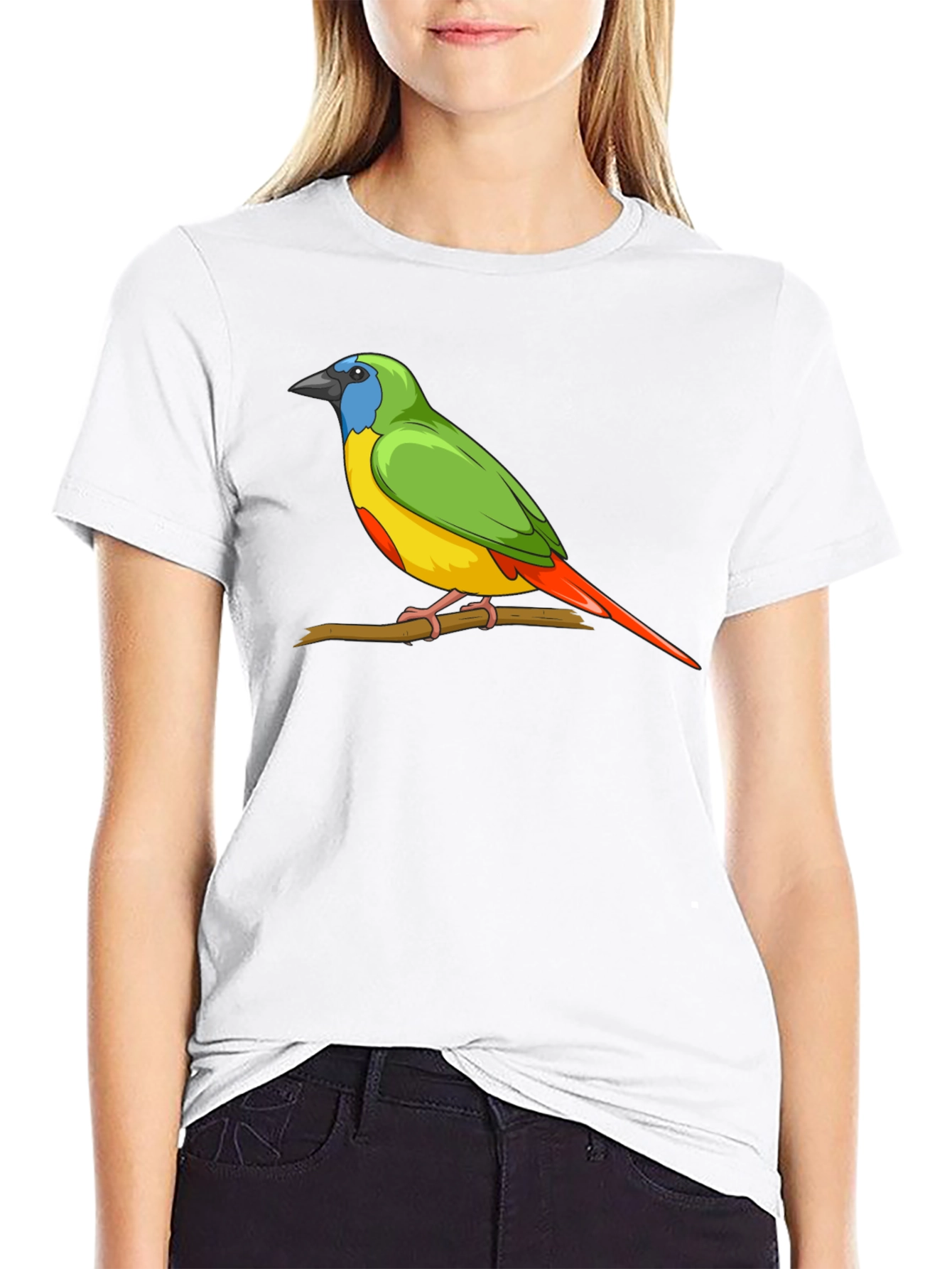 Bird on Branch Graphic Tee - Unisex Black T-Shirt