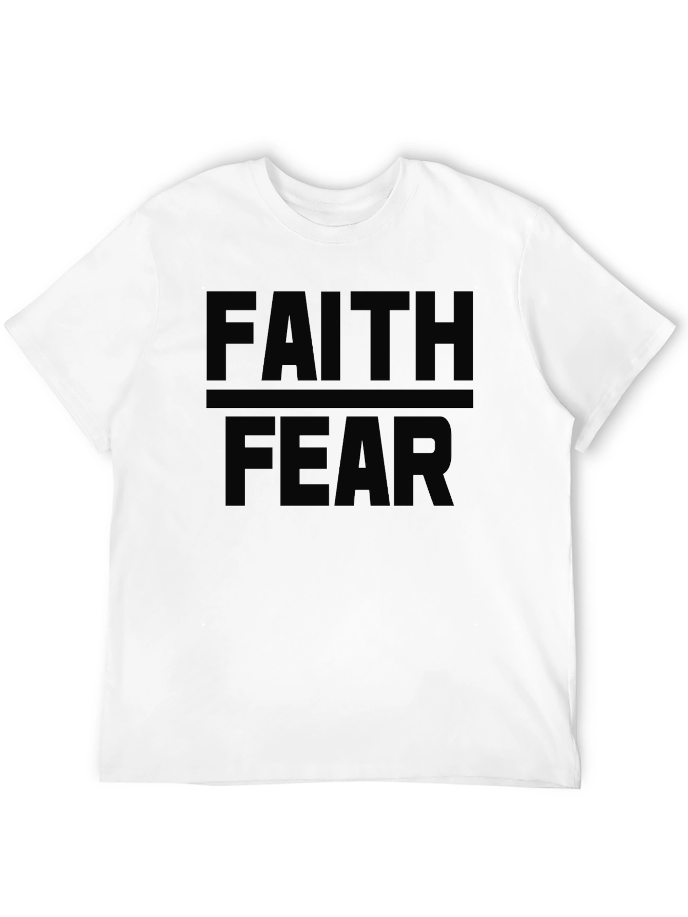 Faith Over Fear Graphic Tee - Black T-Shirt