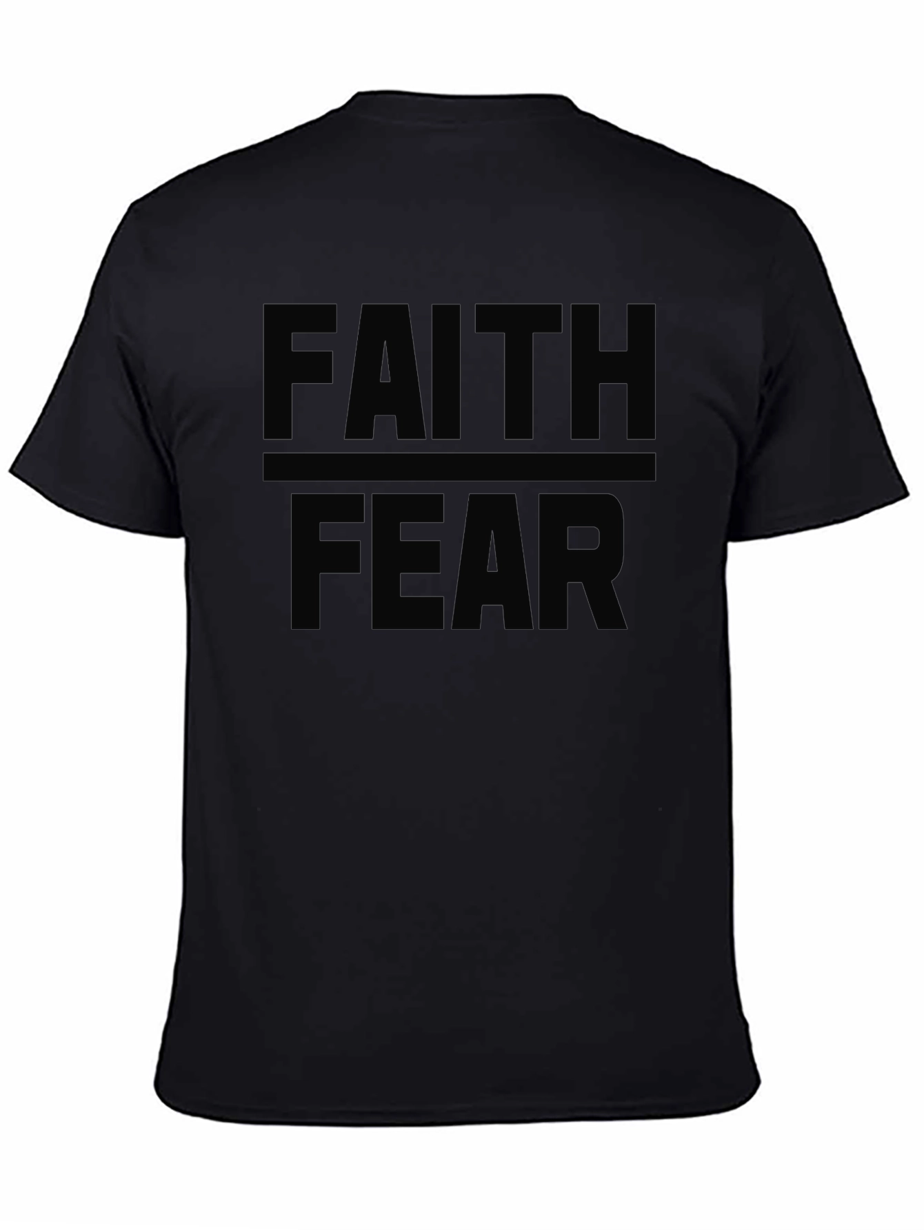 Faith Over Fear Graphic Tee - Black T-Shirt