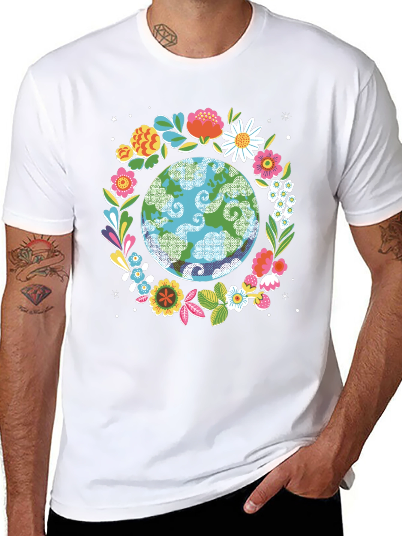 Earth Day Floral T-Shirt