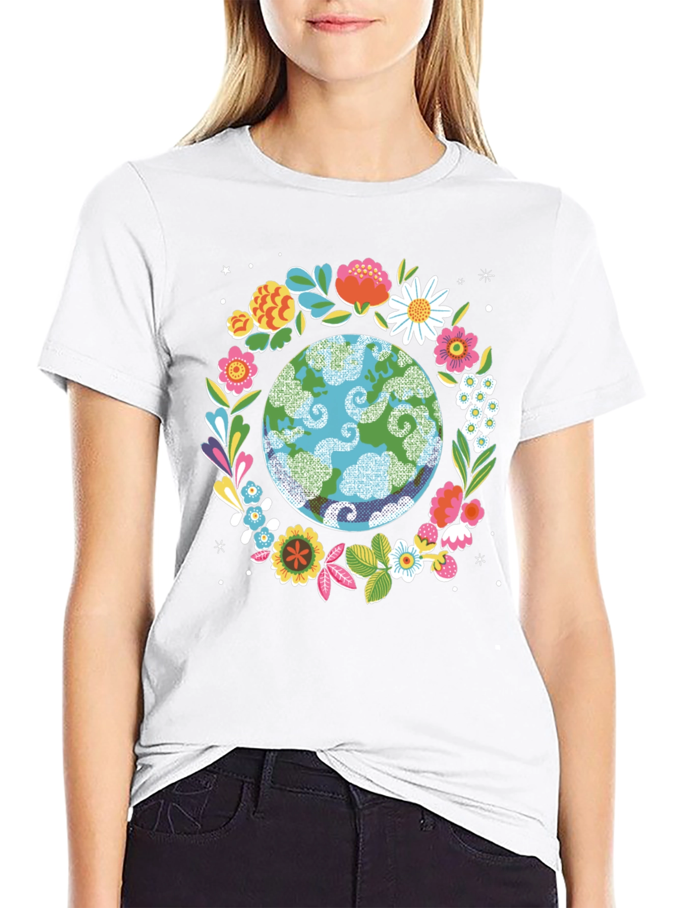 Earth Day Floral T-Shirt
