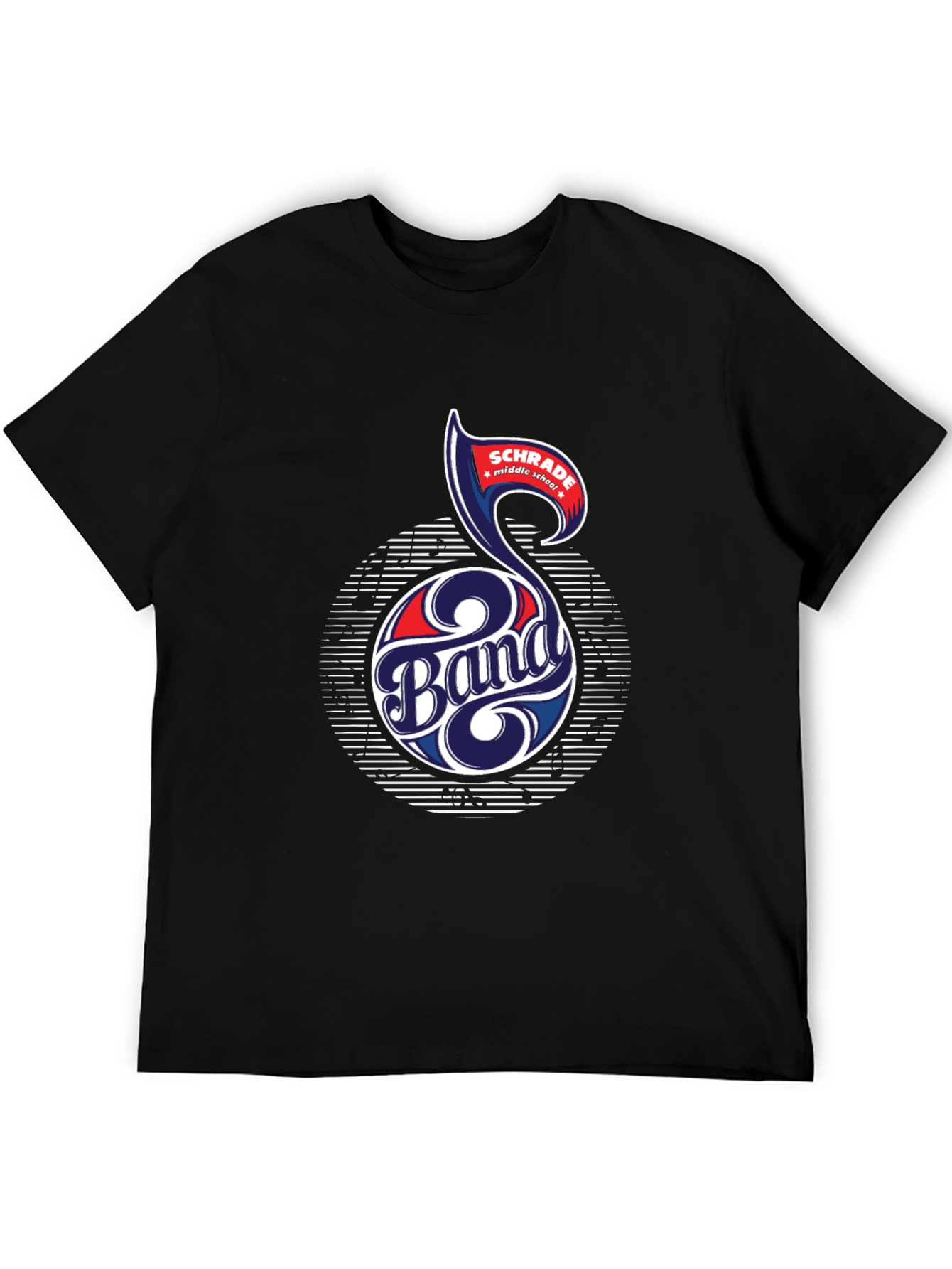Schrade Middle School Band T-Shirt Music Note
