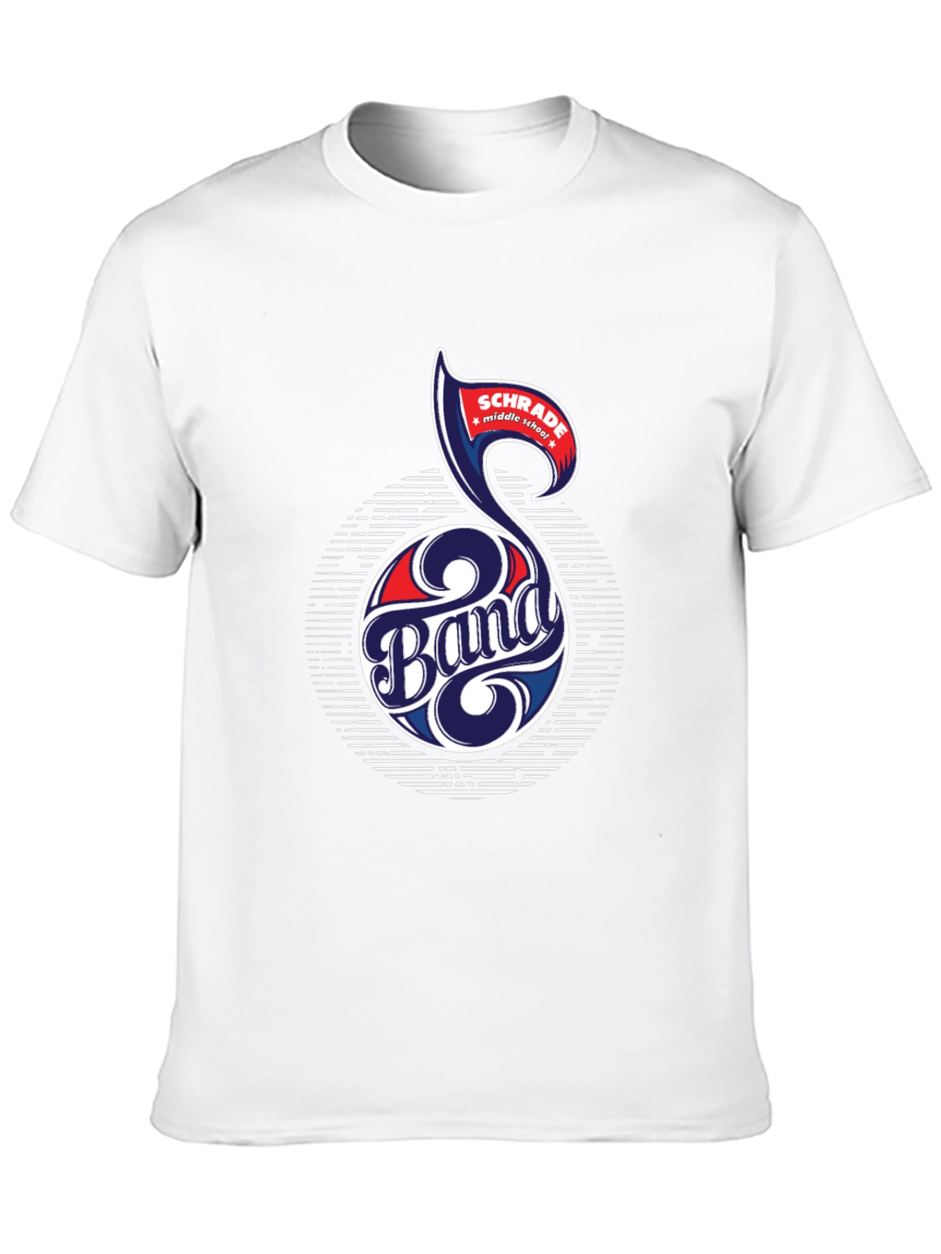 Schrade Middle School Band T-Shirt Music Note