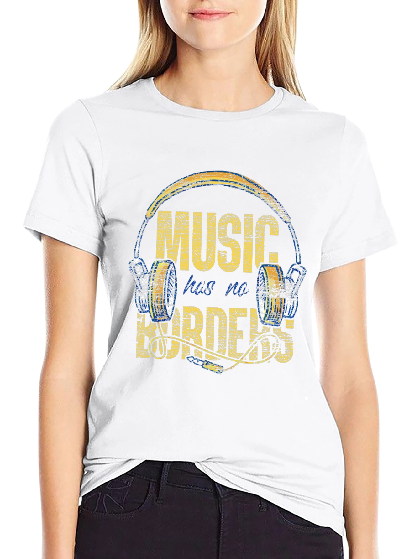 Music Has No Borders Graphic Tee